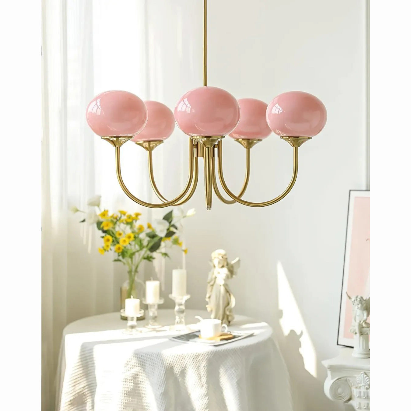 Marshmallow Modern Glass Chandelier