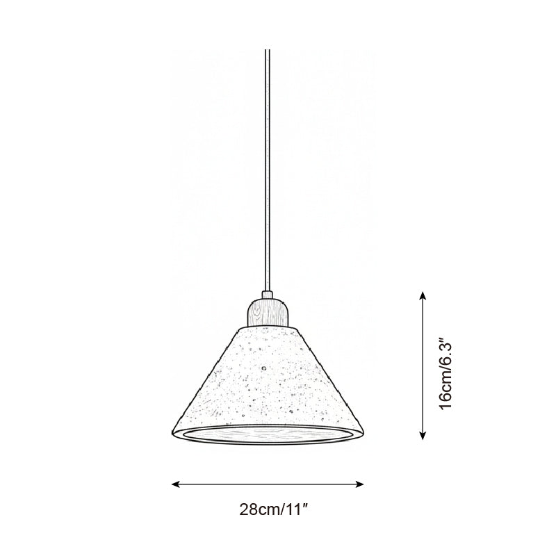 Marvra Minimalis Wood Pendant Light