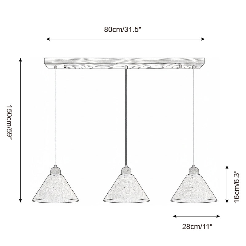 Marvra Minimalis Wood Pendant Light
