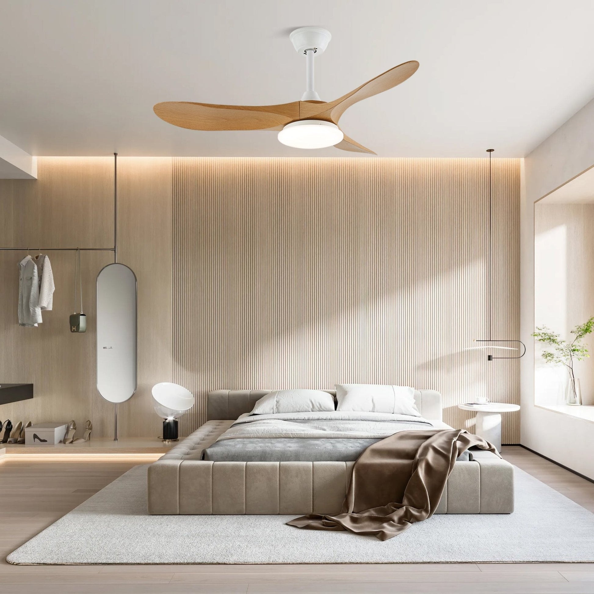 Elora Minimalist Ceiling Fan Light - Blowlighting