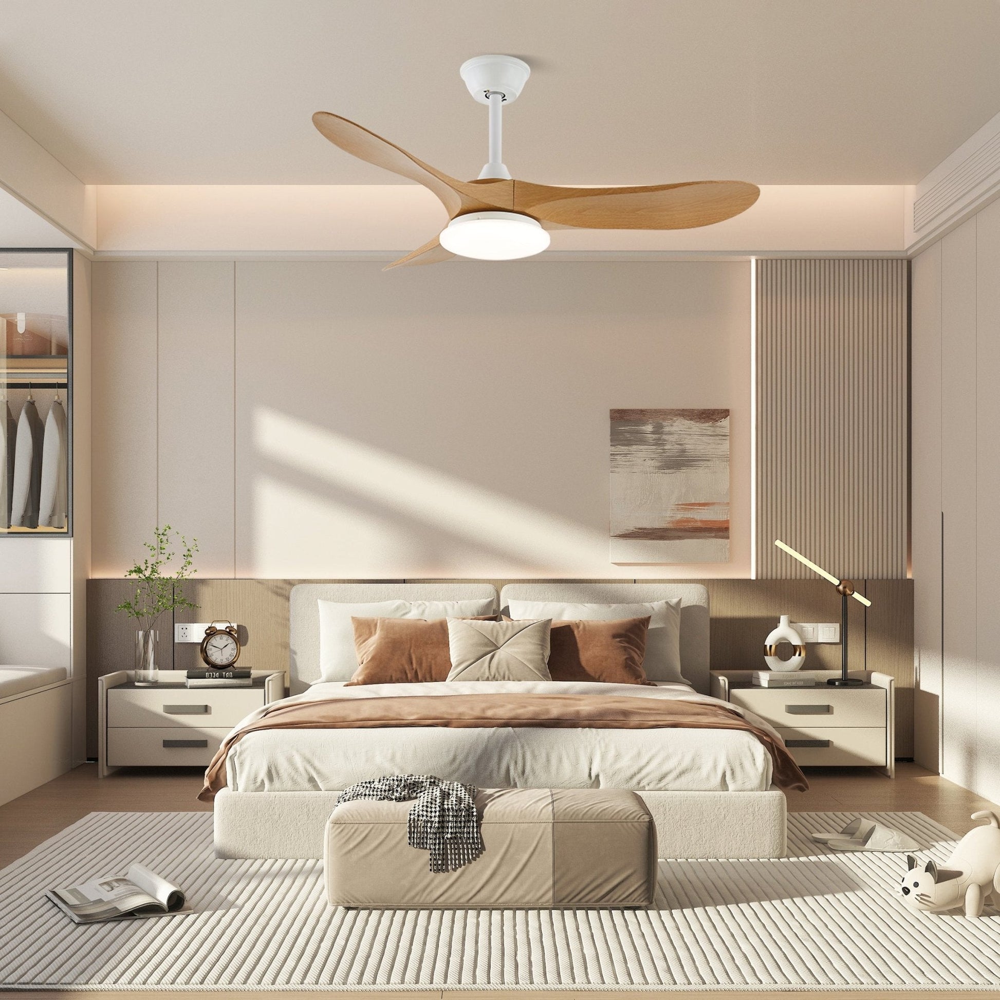 Elora Minimalist Ceiling Fan Light - Blowlighting