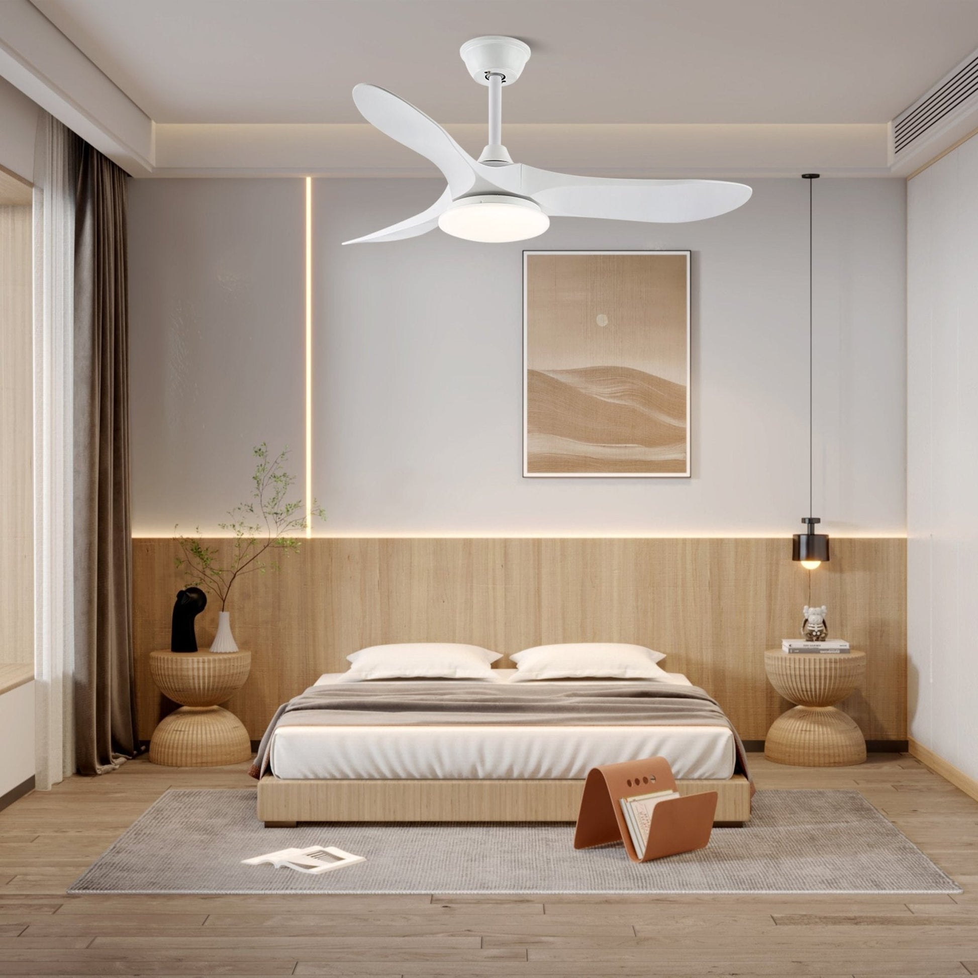 Elora Minimalist Ceiling Fan Light - Blowlighting
