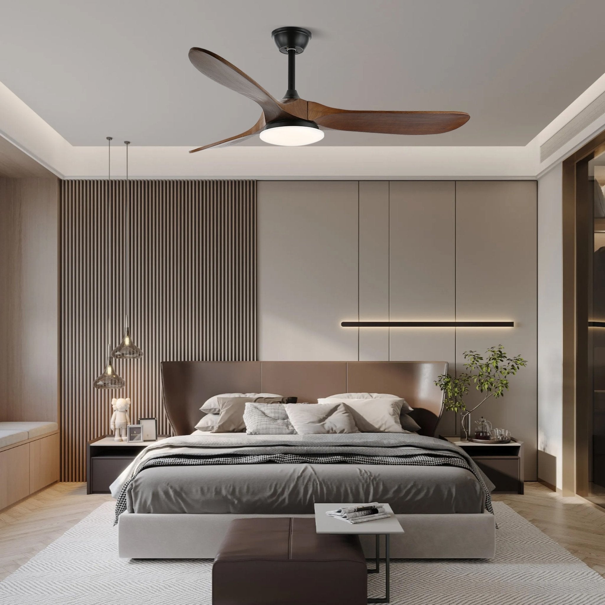 Elora Minimalist Ceiling Fan Light - Blowlighting