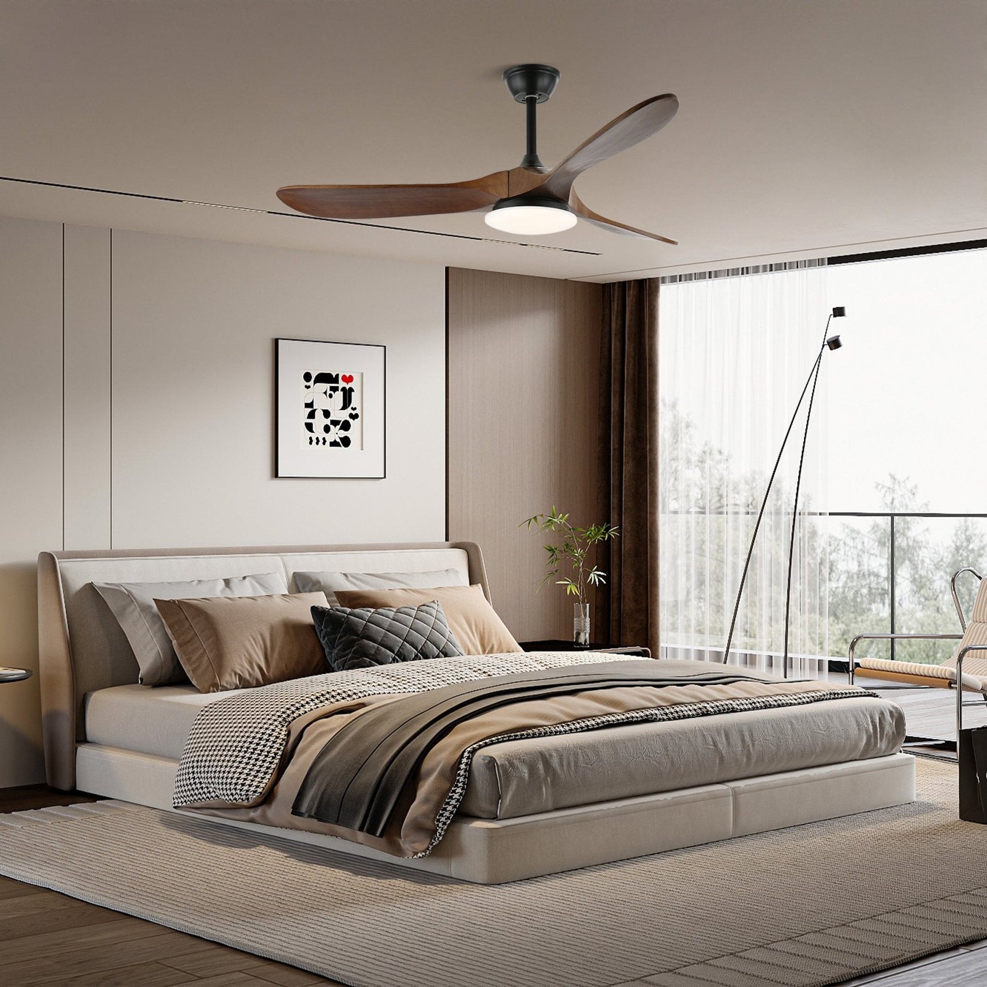 Elora Minimalist Ceiling Fan Light - Blowlighting