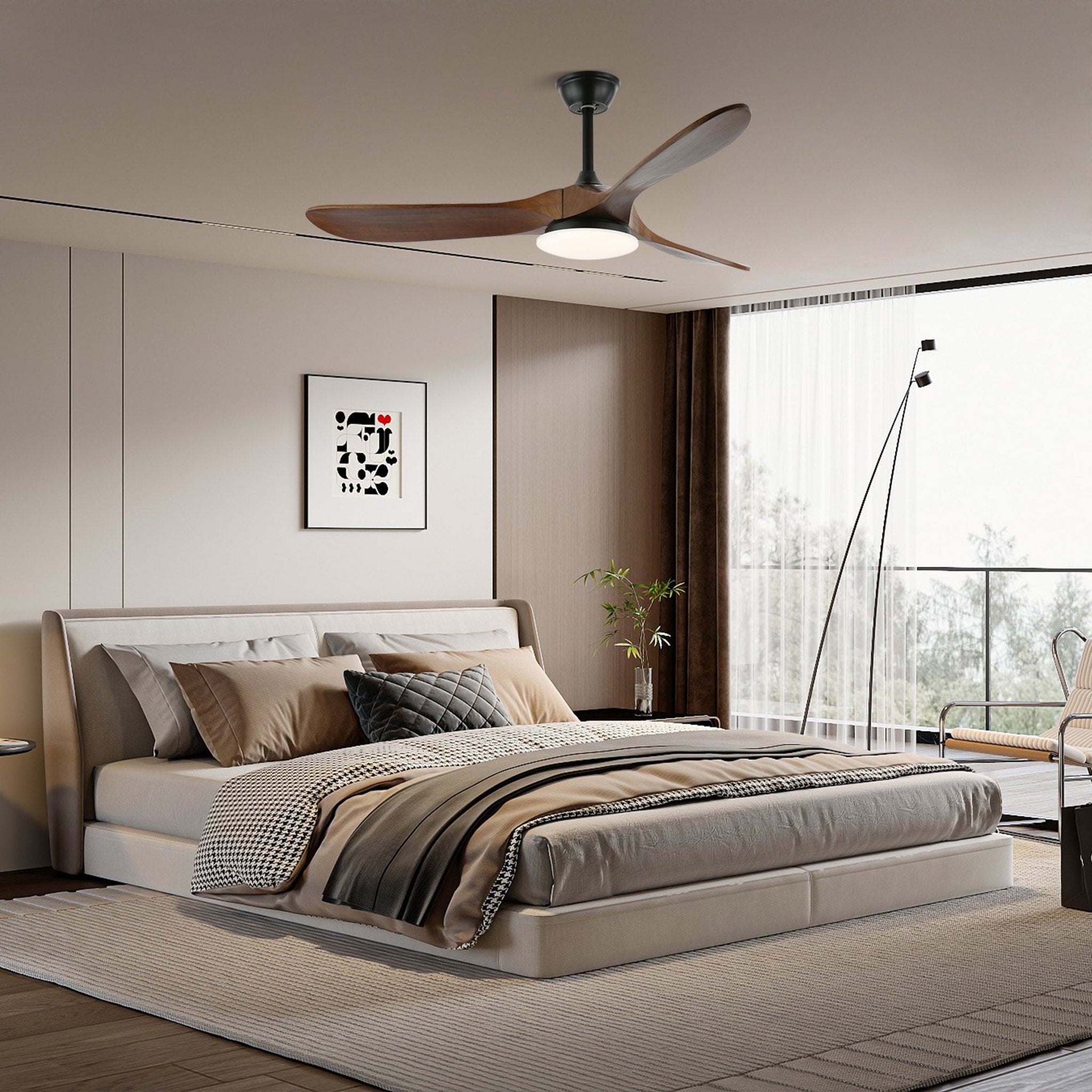 Elora Minimalist Ceiling Fan Light - Blowlighting