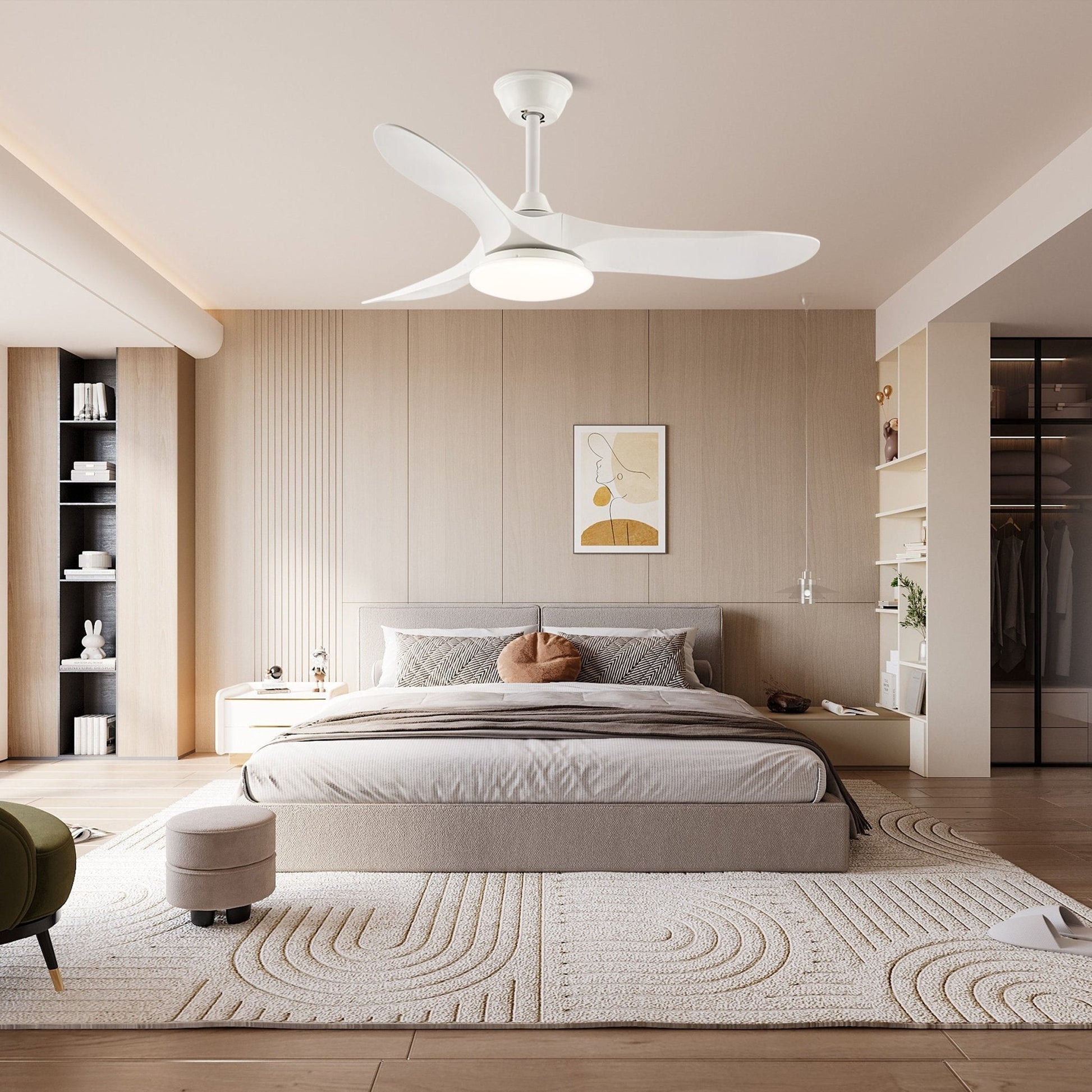 Elora Minimalist Ceiling Fan Light - Blowlighting