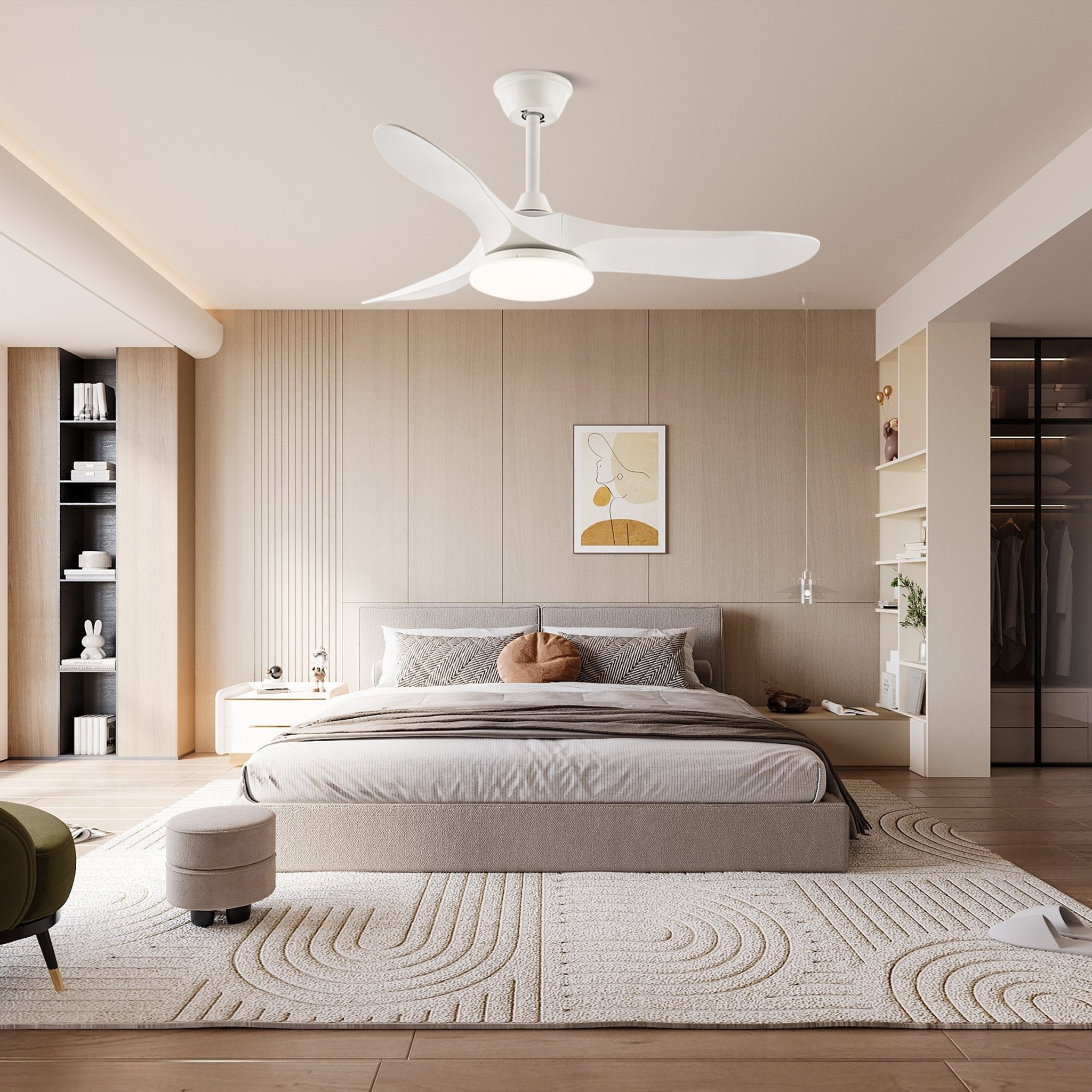 Elora Minimalist Ceiling Fan Light - Blowlighting