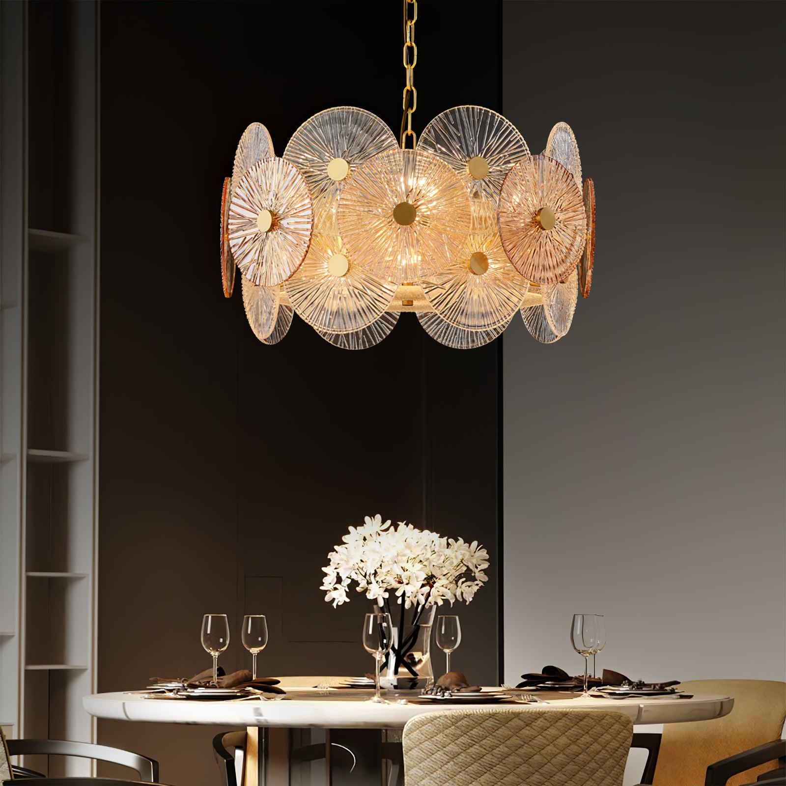 Aurelia Glass Chandelier Light - Blowlighting