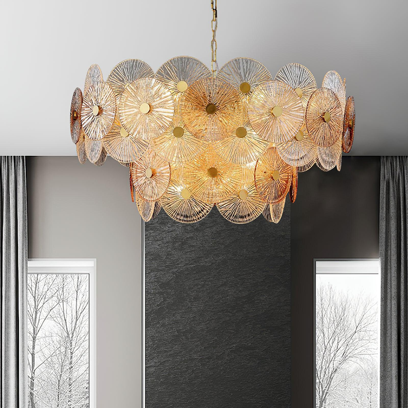Aurelia Glass Chandelier Light - Blowlighting