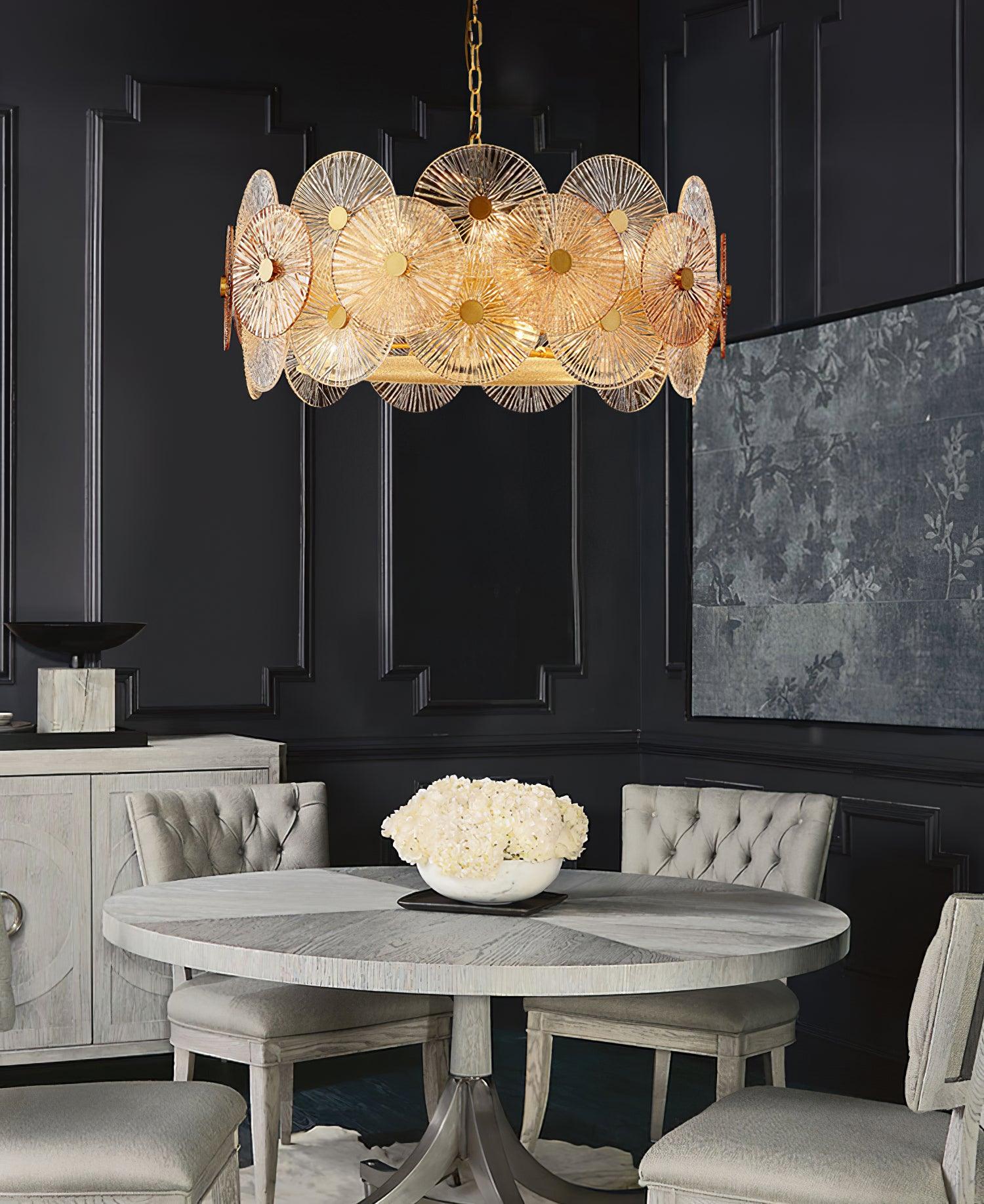 Aurelia Glass Chandelier Light - Blowlighting