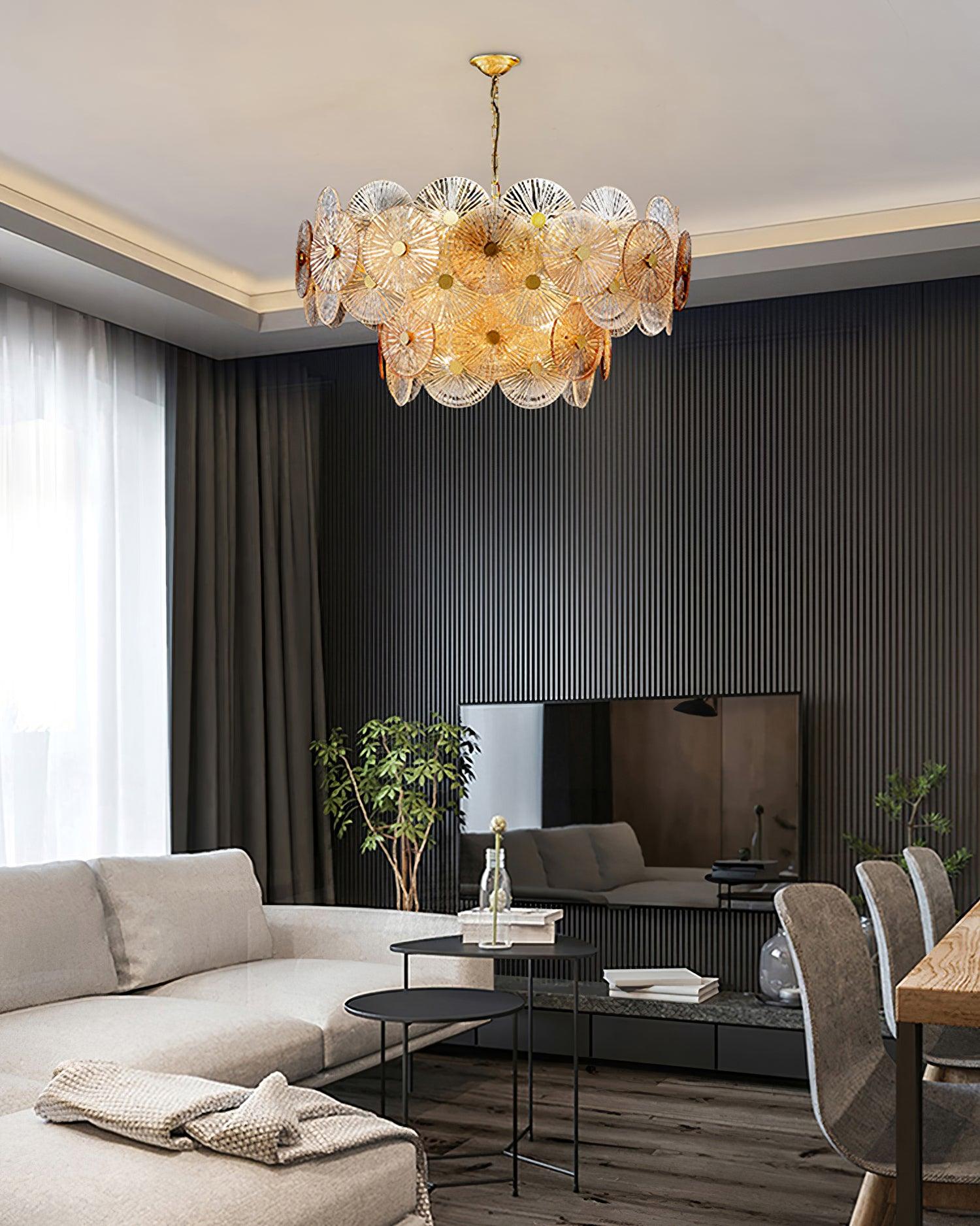 Aurelia Glass Chandelier Light - Blowlighting