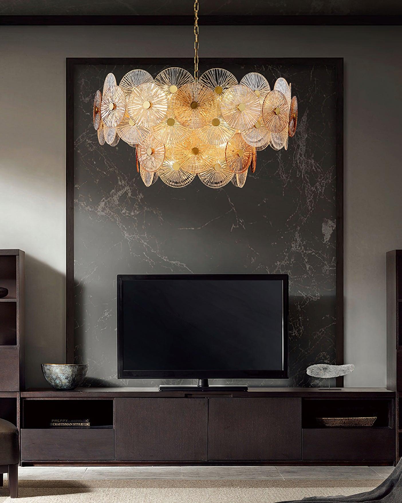 Aurelia Glass Chandelier Light - Blowlighting