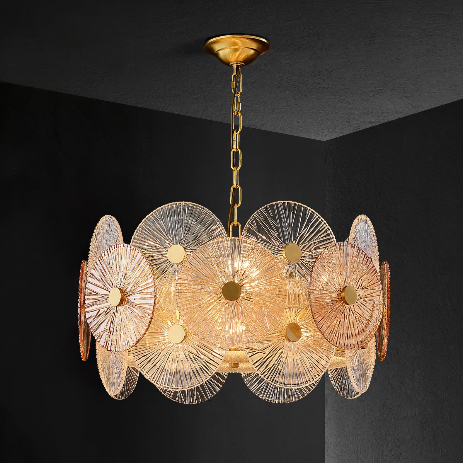 Aurelia Glass Chandelier Light - Blowlighting