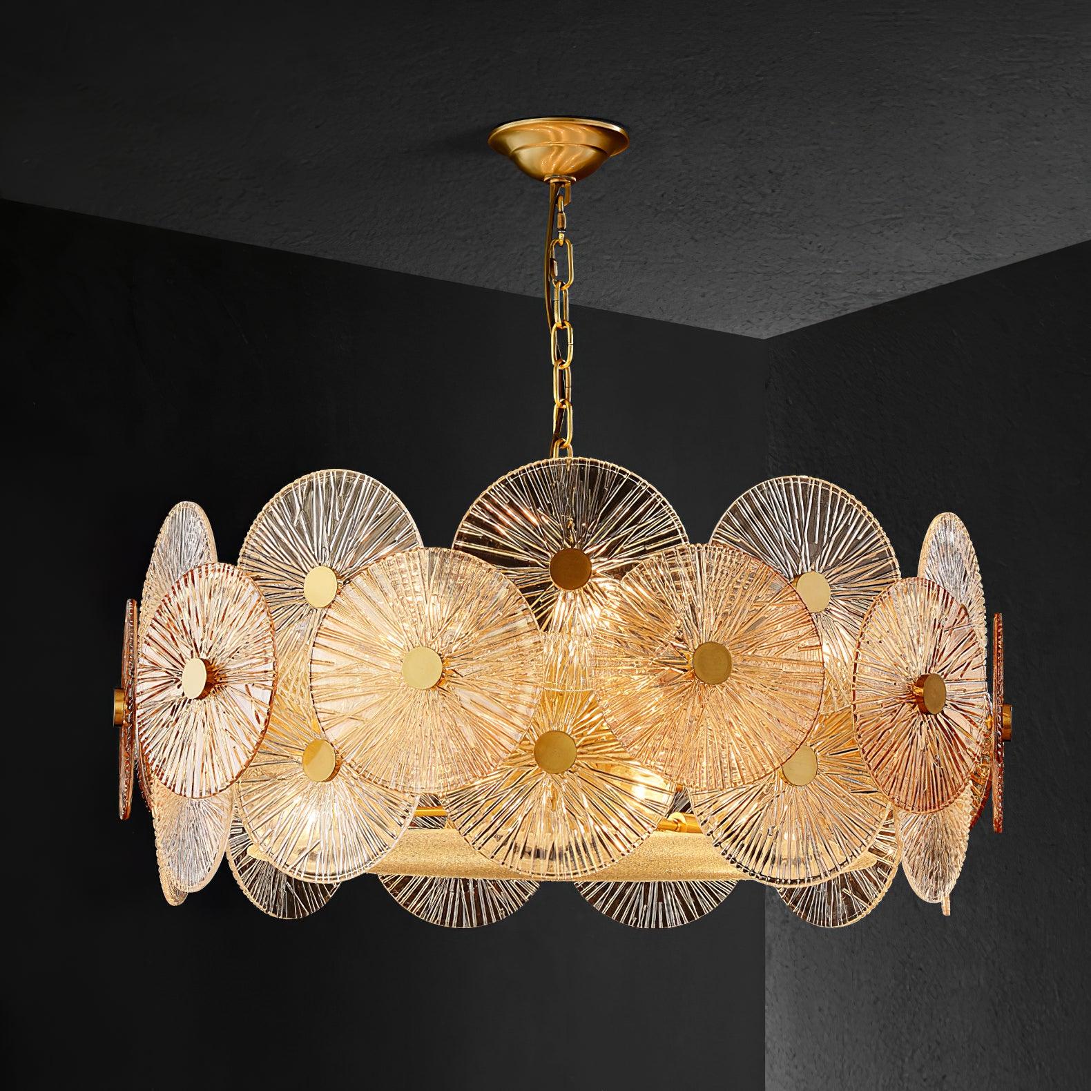 Aurelia Glass Chandelier Light - Blowlighting