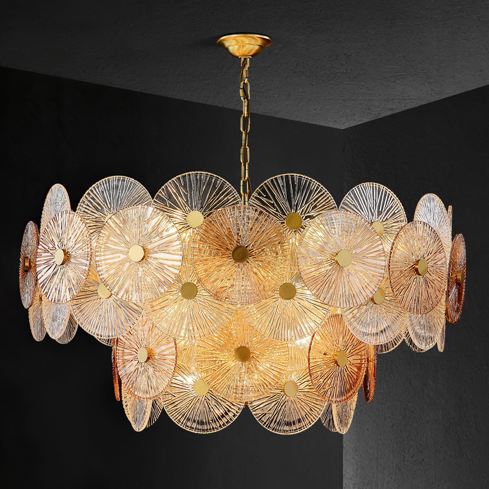 Aurelia Glass Chandelier Light - Blowlighting