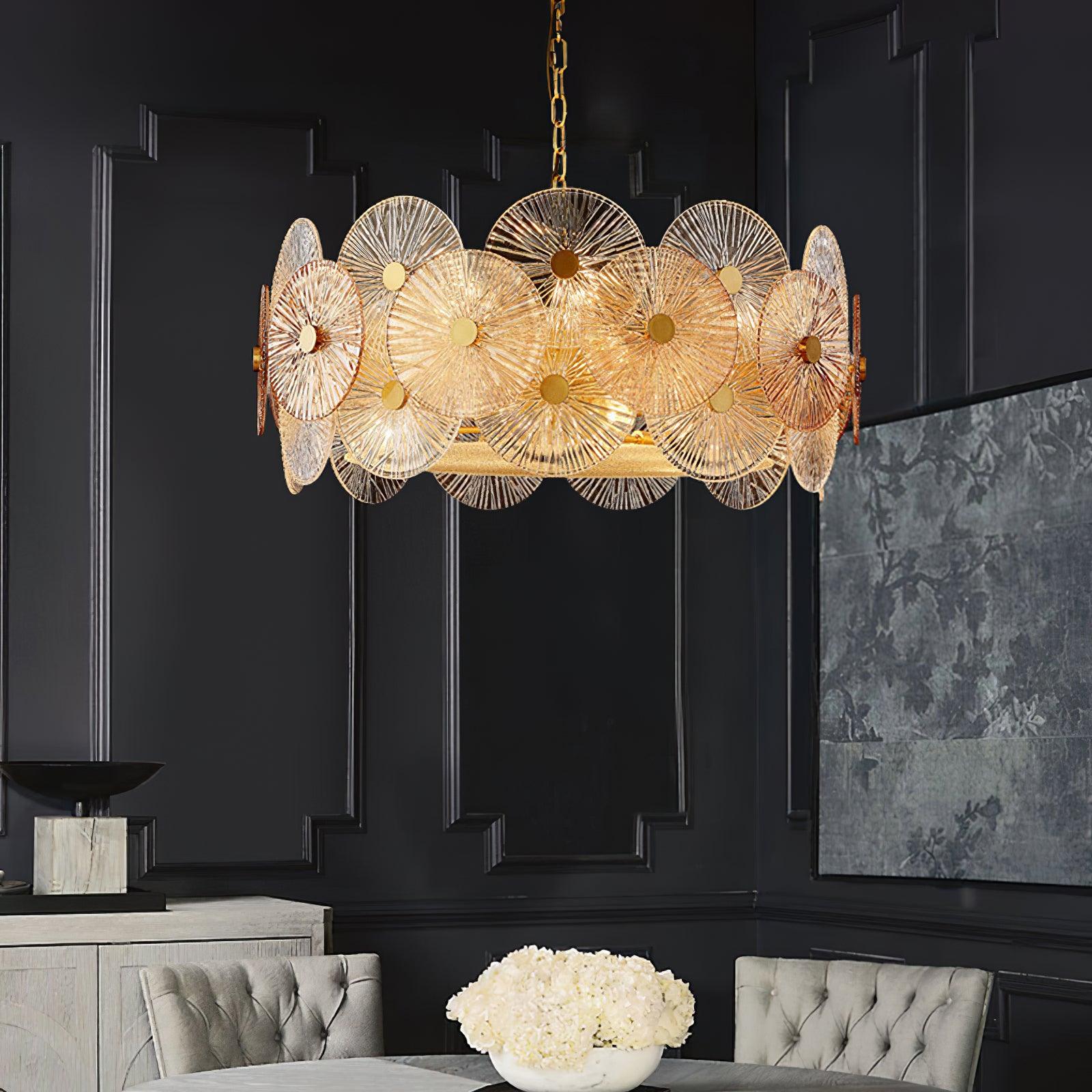 Aurelia Glass Chandelier Light - Blowlighting