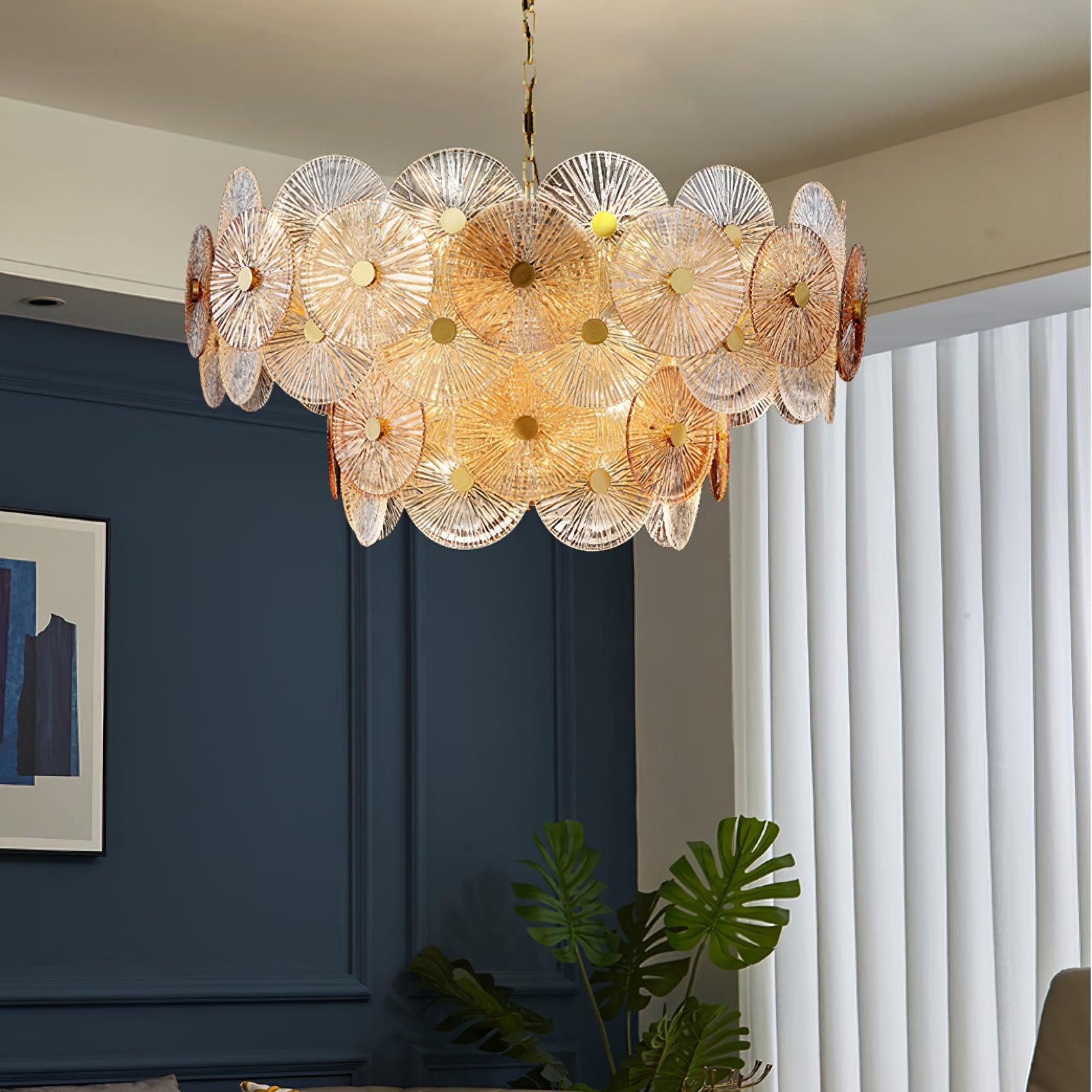 Aurelia Glass Chandelier Light - Blowlighting