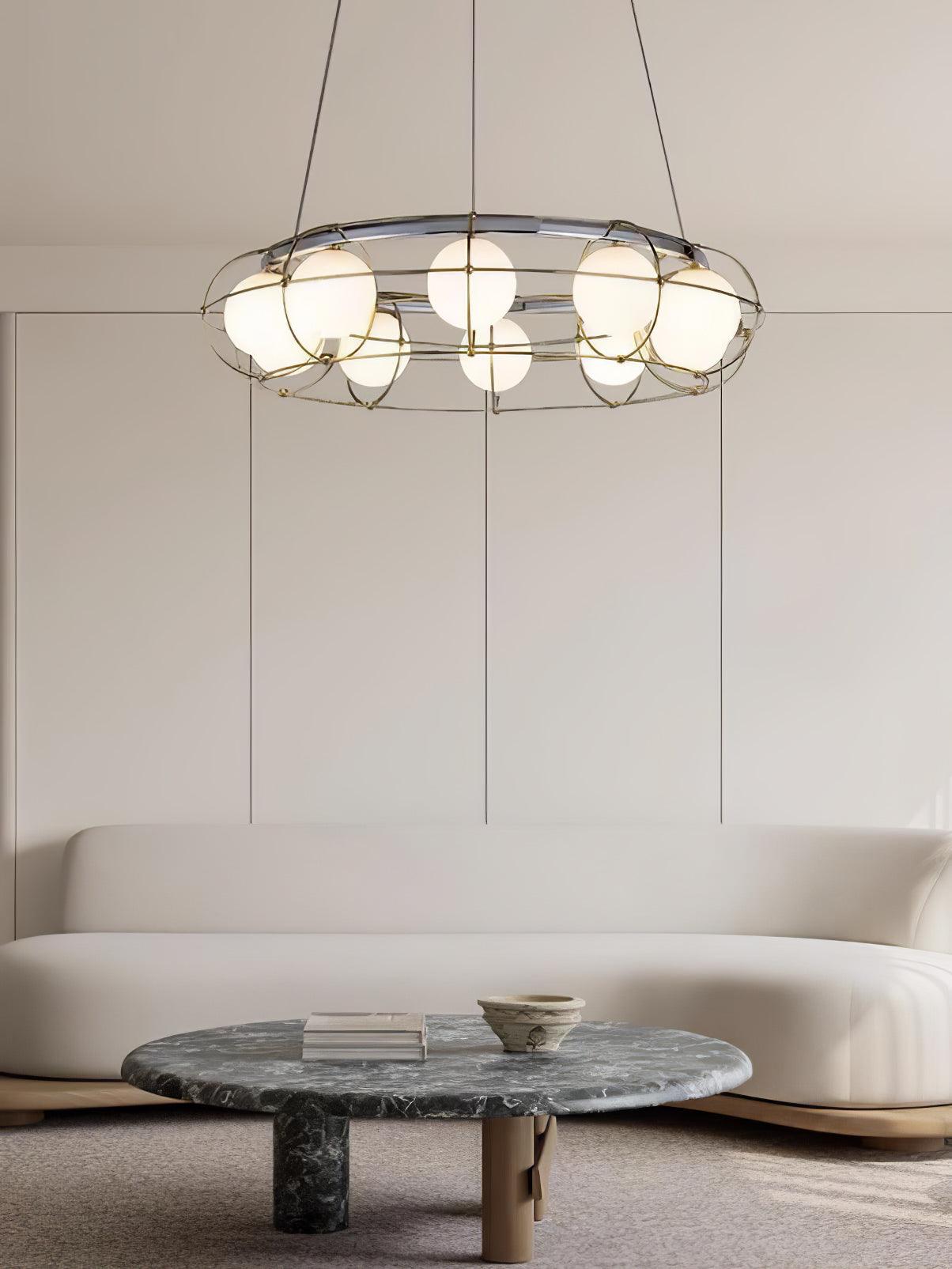 Mia Modern Glass Chandelier - Blowlighting