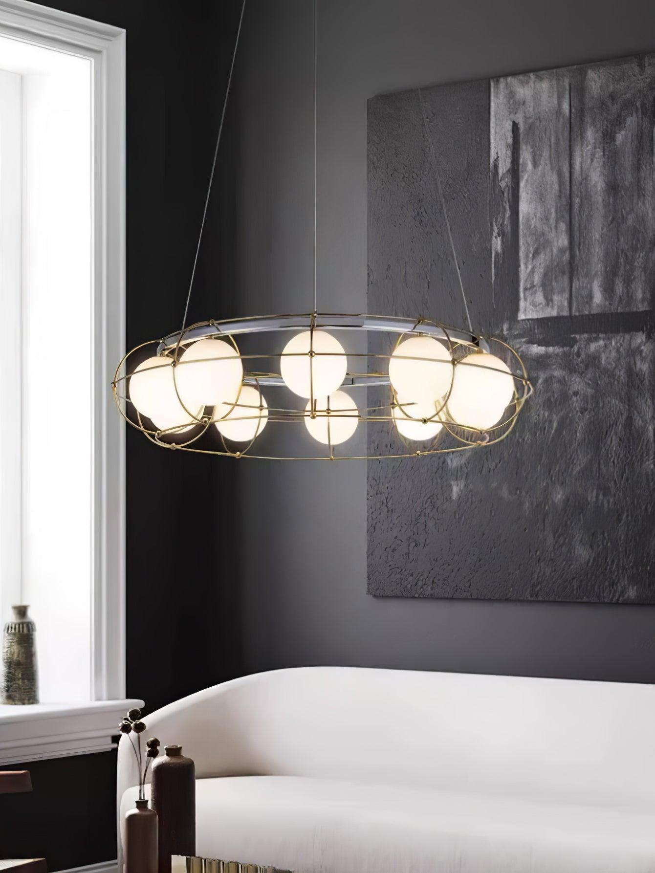 Mia Modern Glass Chandelier - Blowlighting
