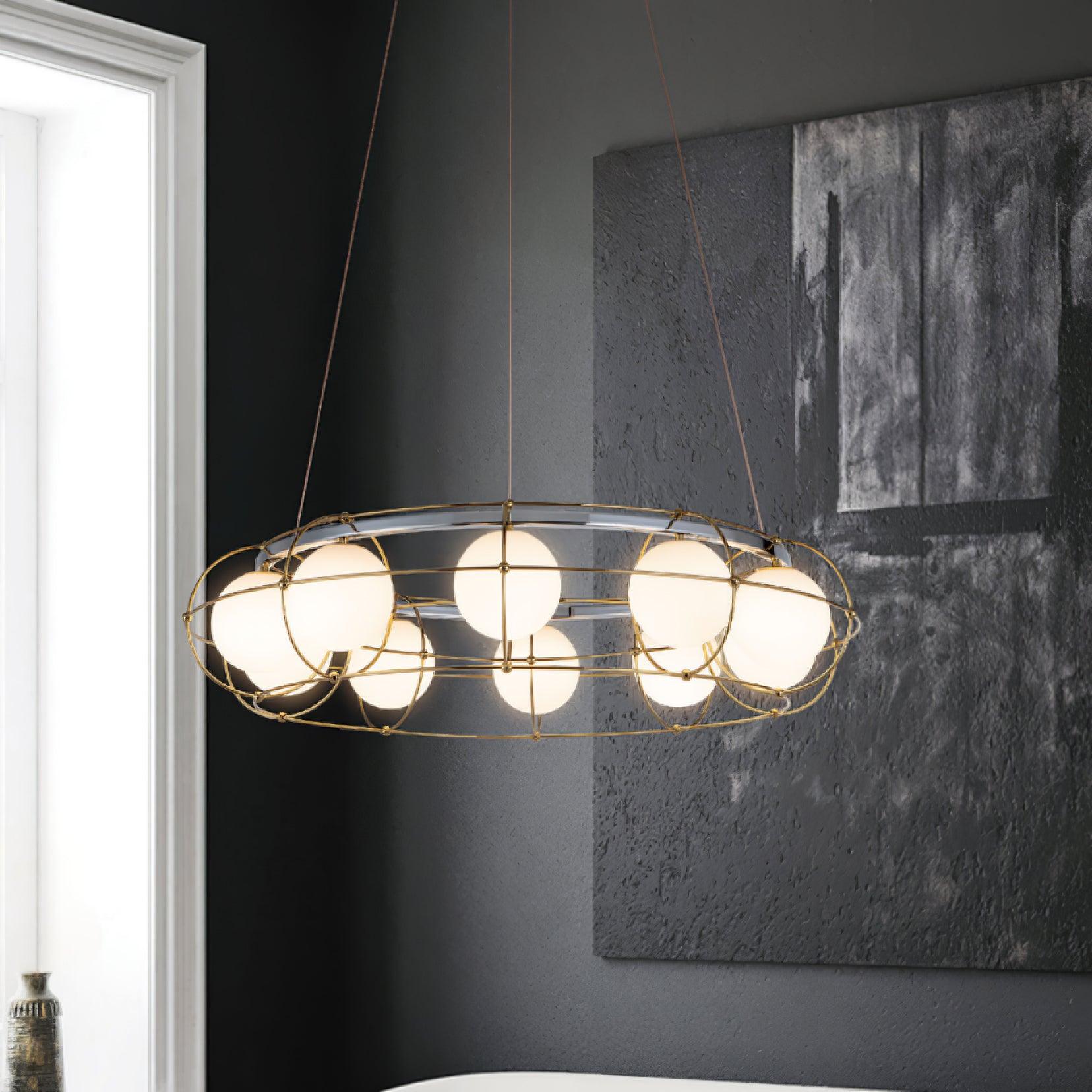 Mia Modern Glass Chandelier - Blowlighting