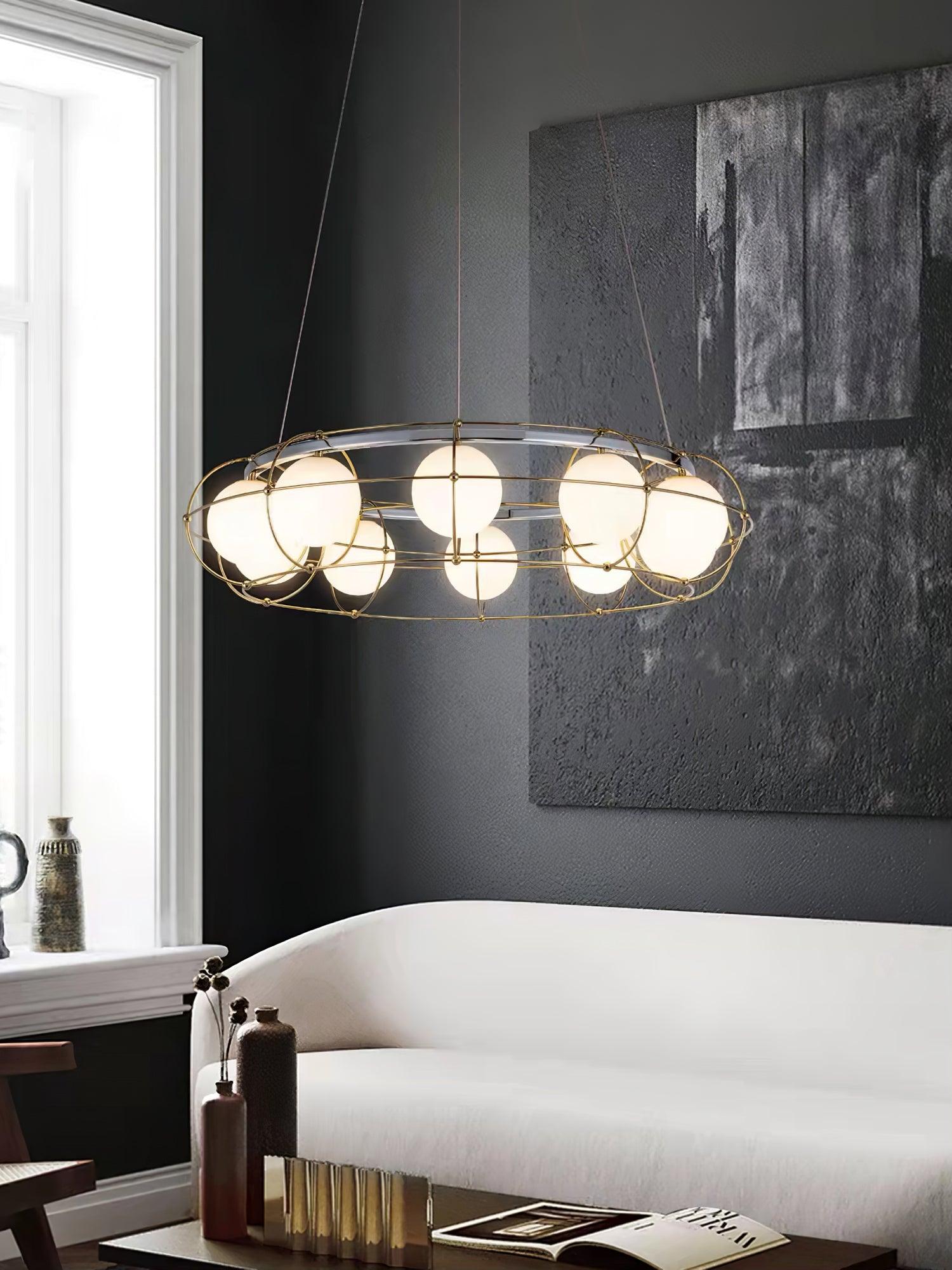Mia Modern Glass Chandelier - Blowlighting