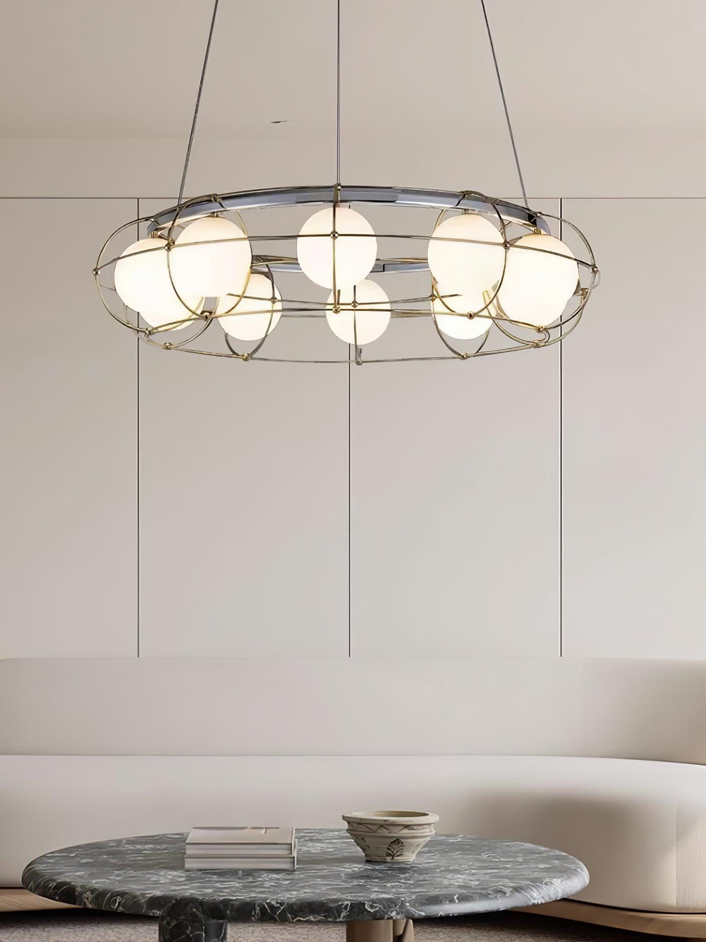 Mia Modern Glass Chandelier - Blowlighting
