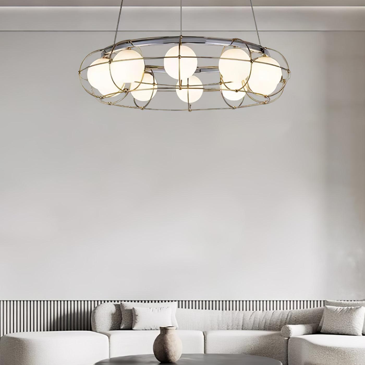 Mia Modern Glass Chandelier - Blowlighting