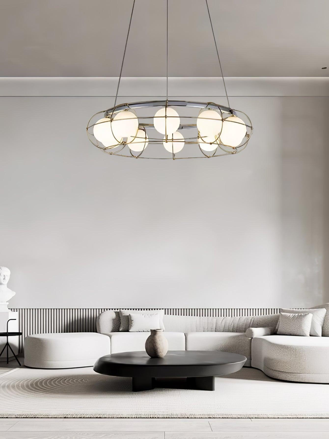 Mia Modern Glass Chandelier - Blowlighting