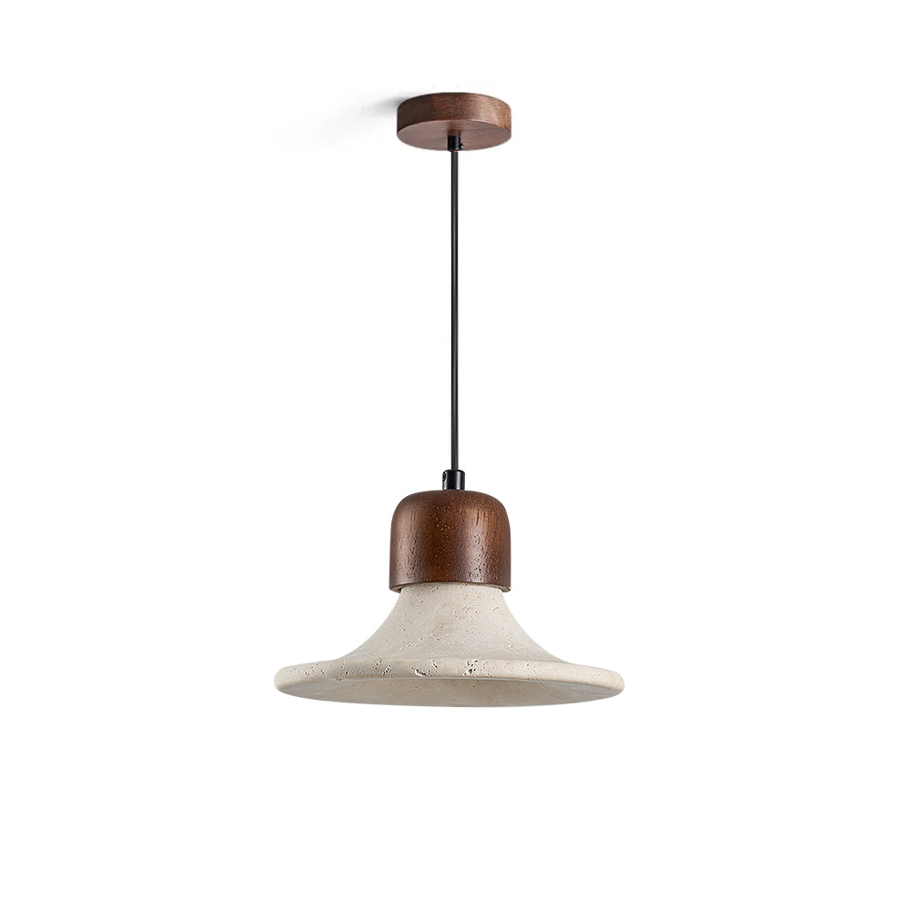 Mayu Wabi-Sabi Travertine Pendant Light