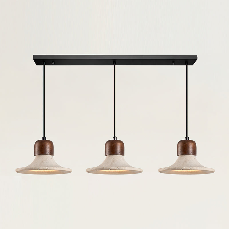 Mayu Wabi-Sabi Travertine Pendant Light