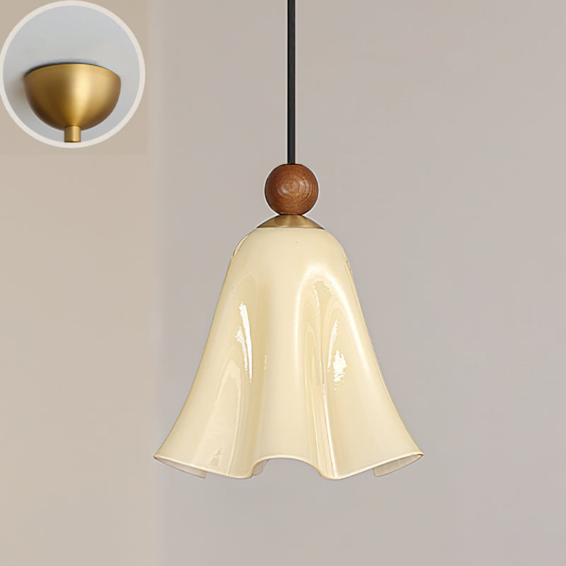 Meblo Floral Glass Pendant Light