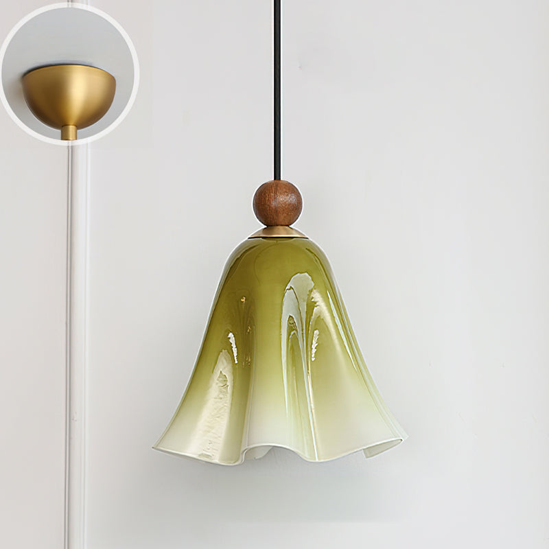 Meblo Floral Glass Pendant Light