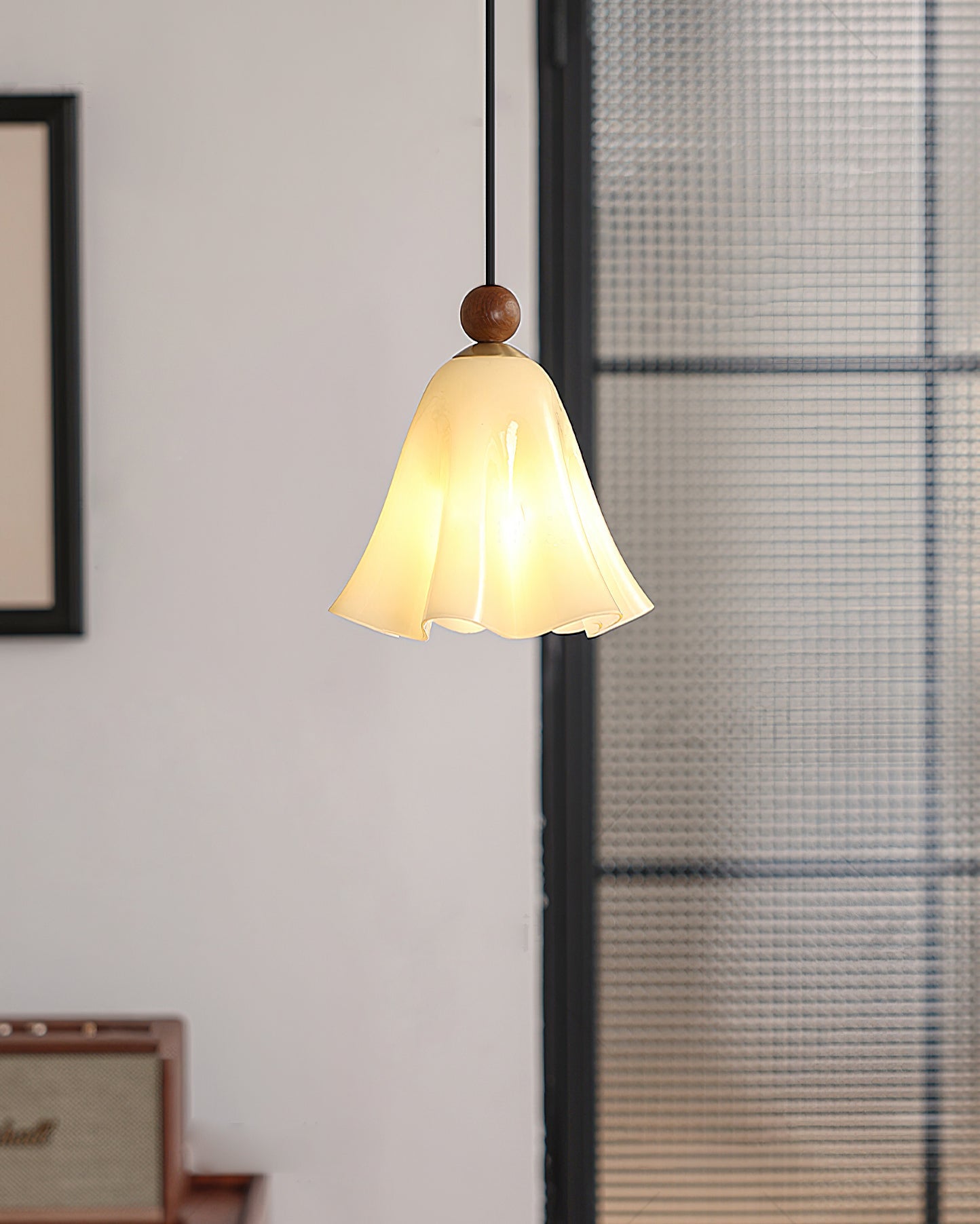 Meblo Floral Glass Pendant Light