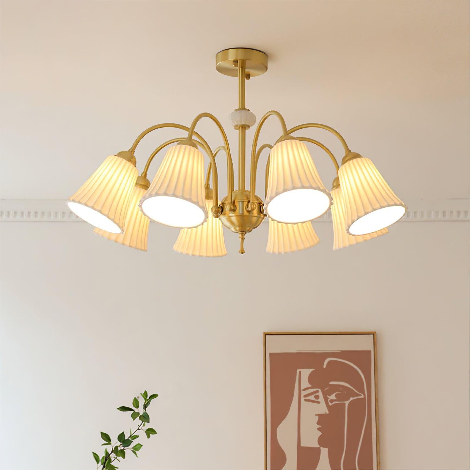 Silas Vintage Metal Chandelier - Blowlighting