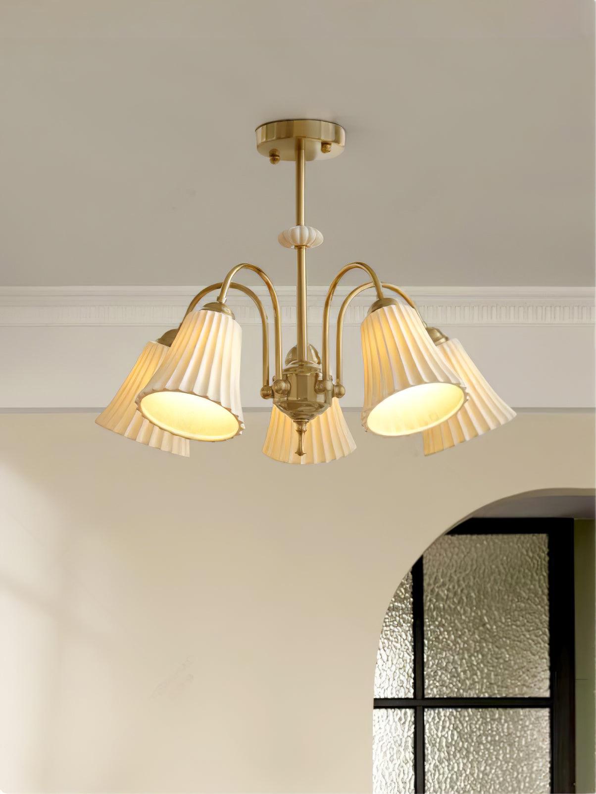 Silas Vintage Metal Chandelier - Blowlighting