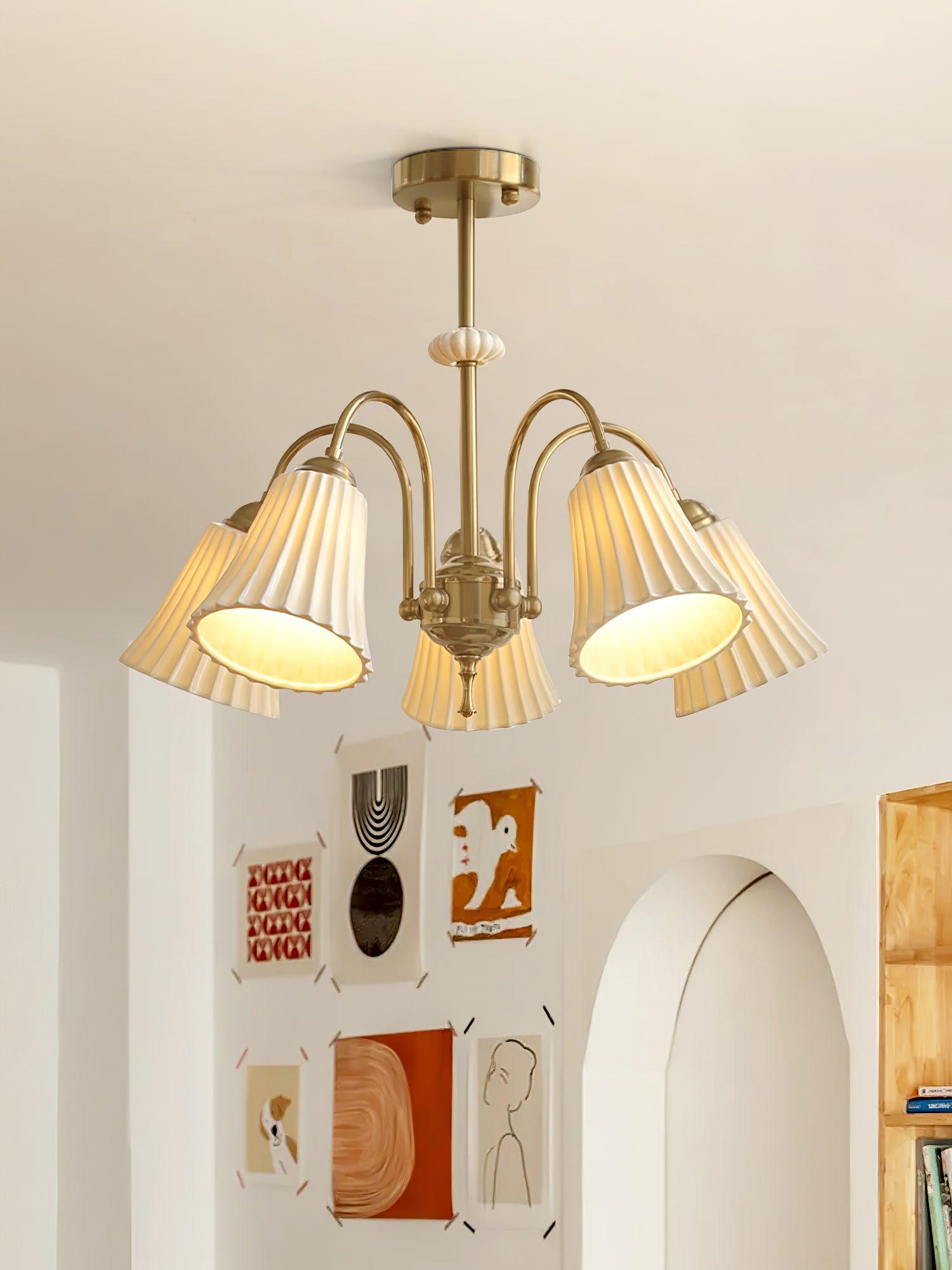 Silas Vintage Metal Chandelier - Blowlighting