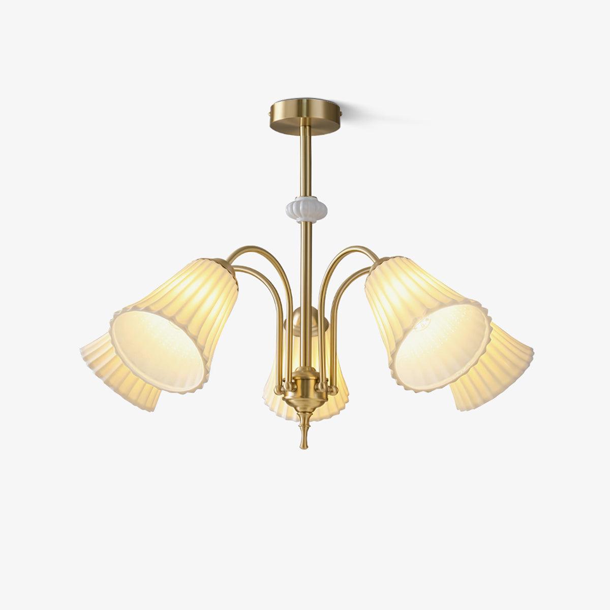 Silas Vintage Metal Chandelier - Blowlighting