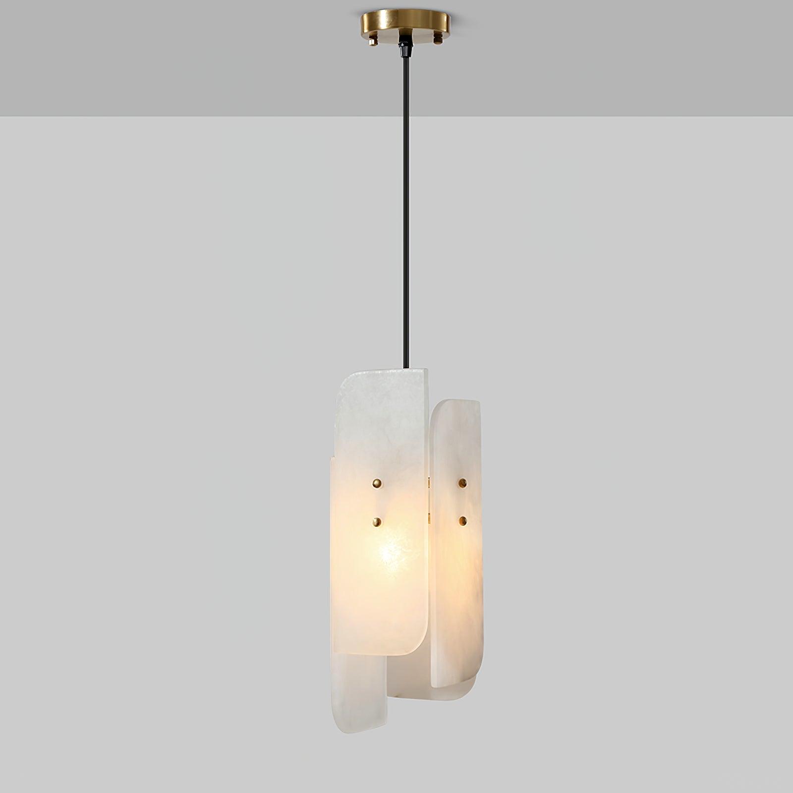 Vicarus Layered Alabaster Pendant Light - Blowlighting
