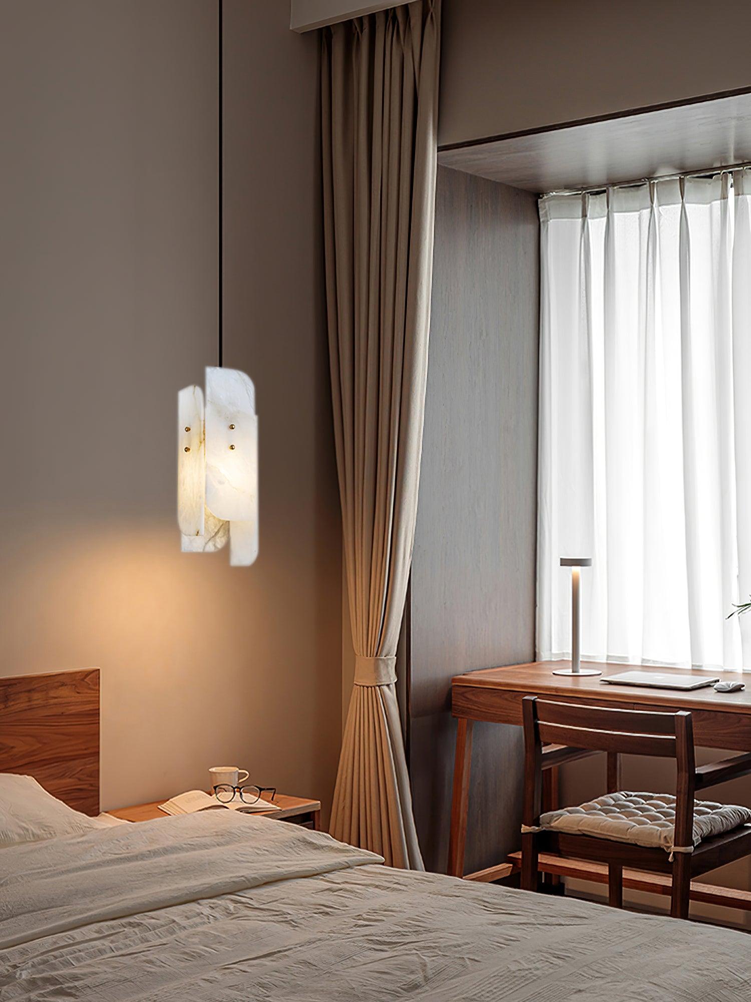Vicarus Layered Alabaster Pendant Light - Blowlighting