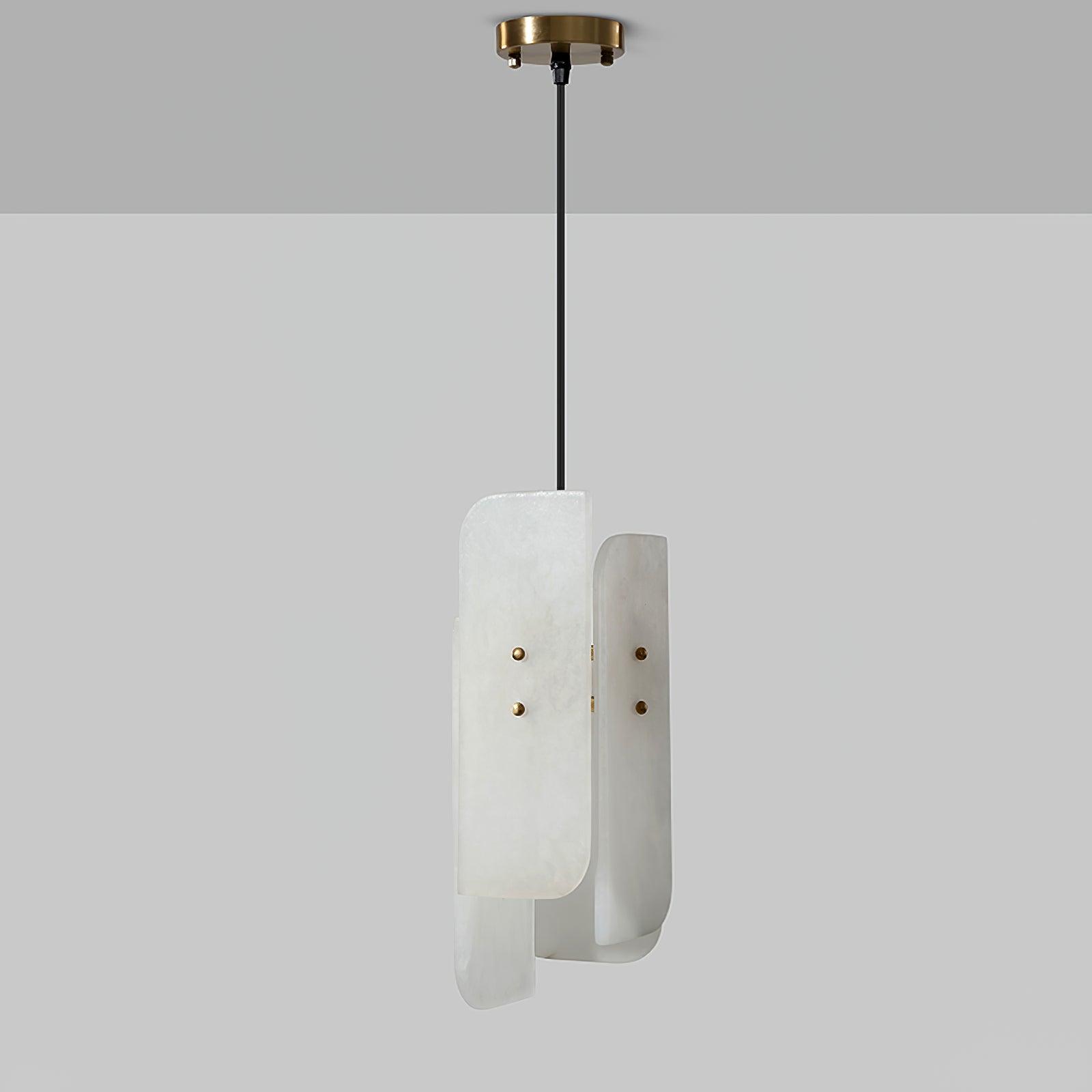 Vicarus Layered Alabaster Pendant Light - Blowlighting