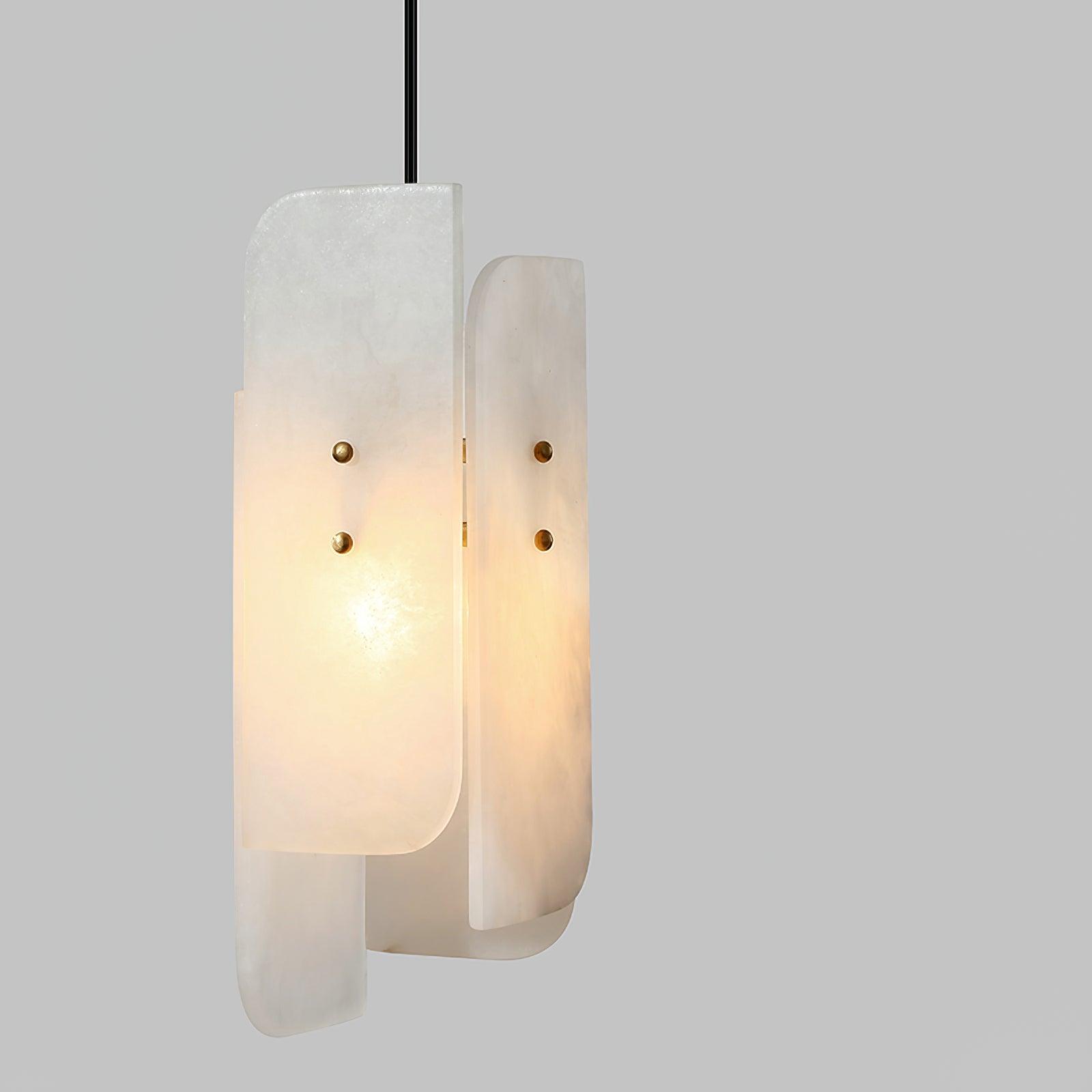 Vicarus Layered Alabaster Pendant Light - Blowlighting