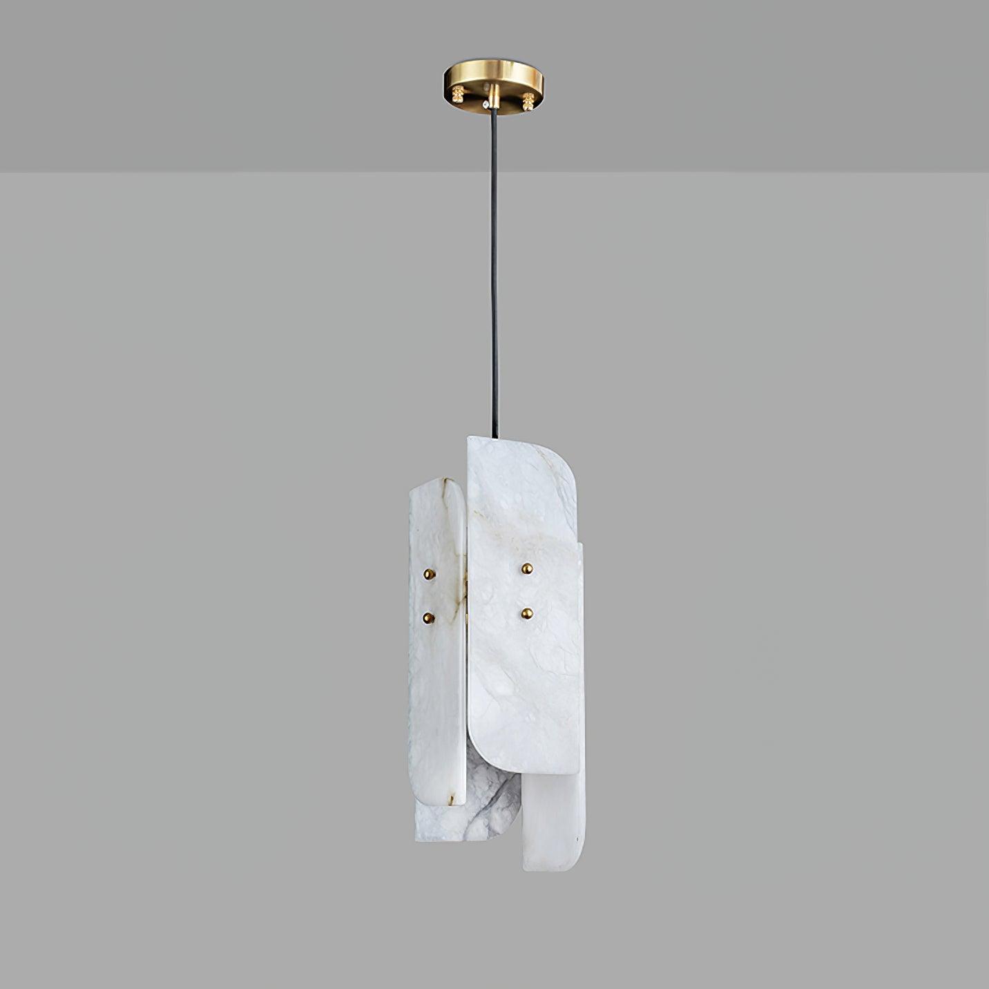 Vicarus Layered Alabaster Pendant Light - Blowlighting