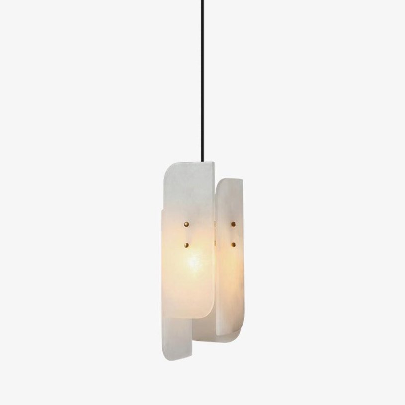 Vicarus Layered Alabaster Pendant Light - Blowlighting