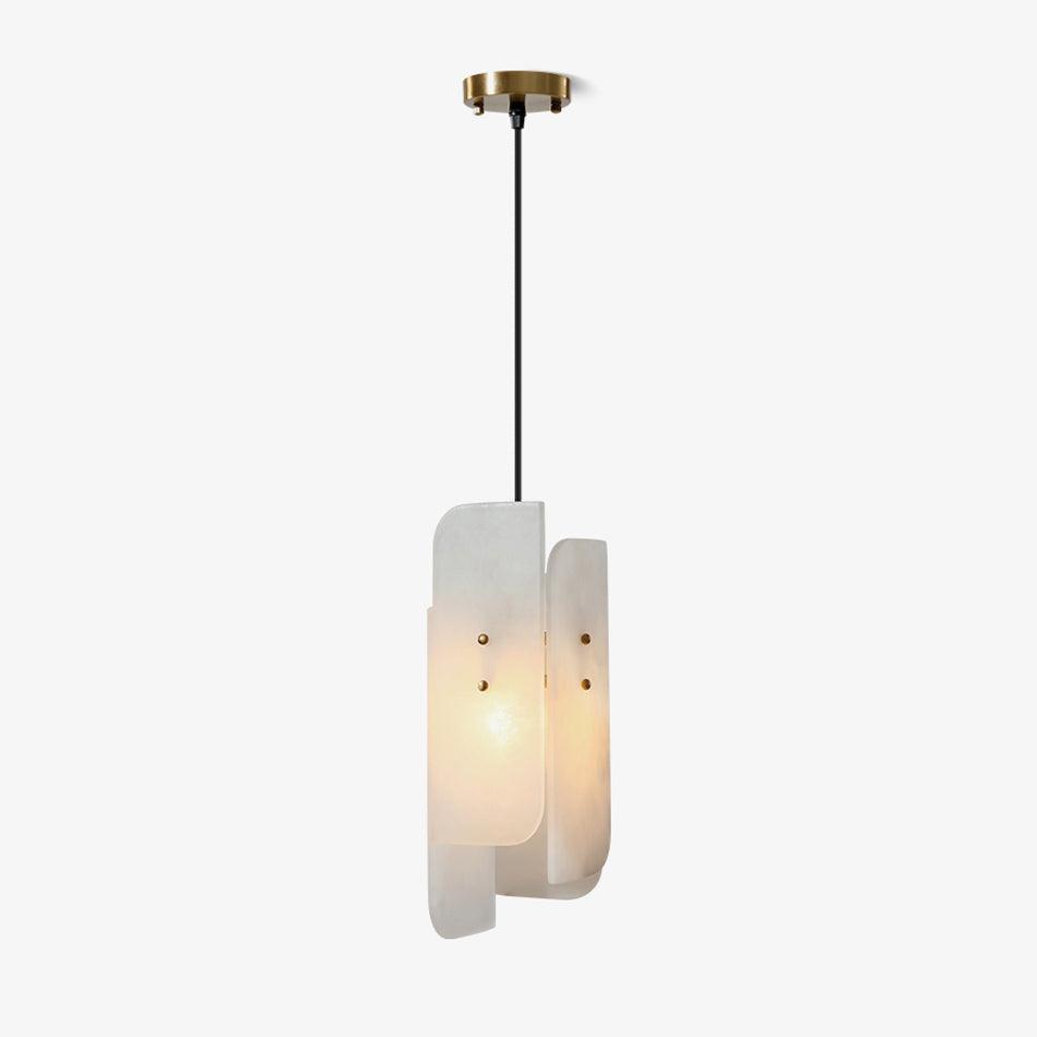 Vicarus Layered Alabaster Pendant Light - Blowlighting