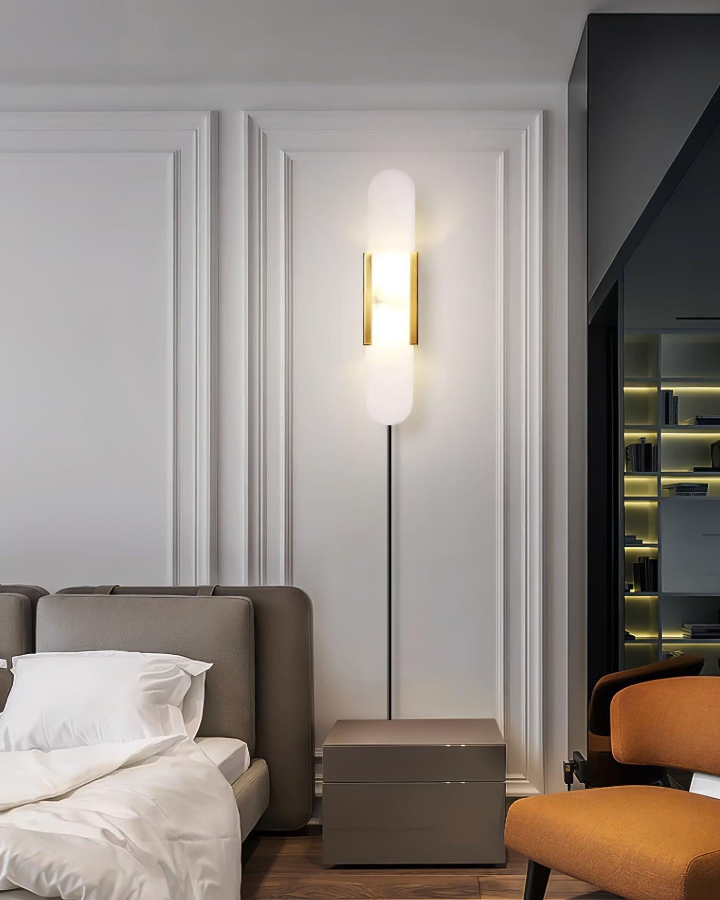 Corvina Oblong Alabaster Wall Light - Blowlighting