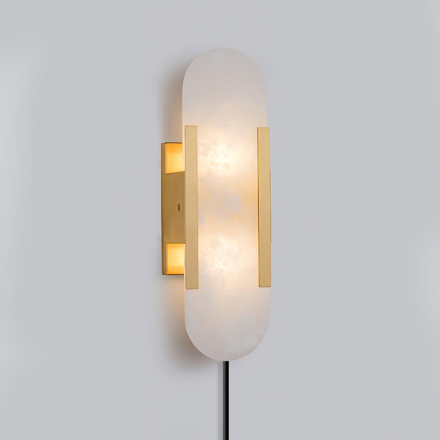 Corvina Oblong Alabaster Wall Light - Blowlighting