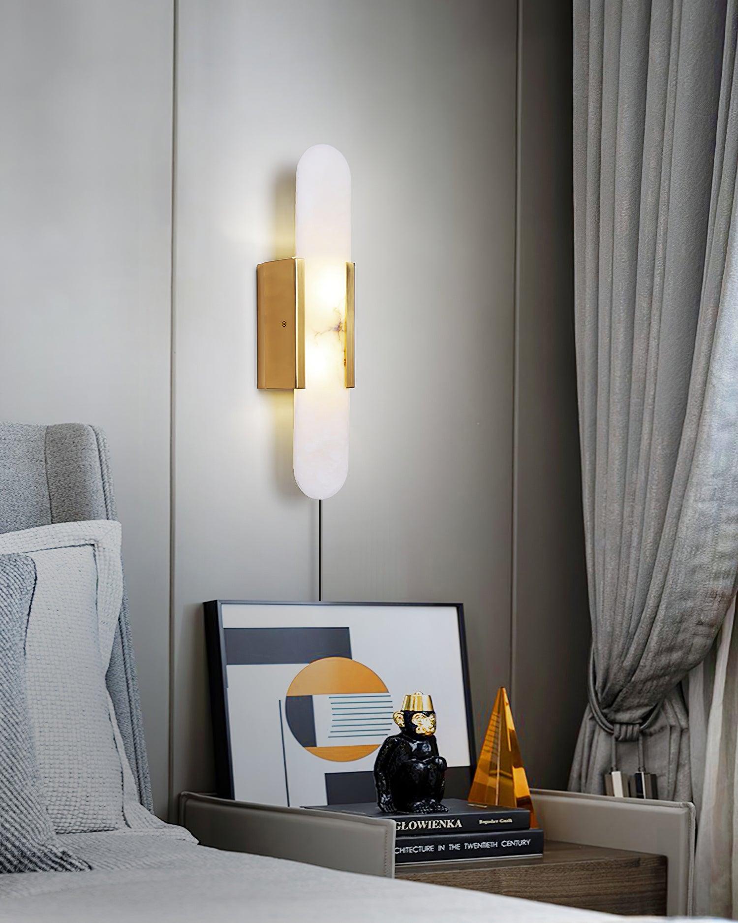 Corvina Oblong Alabaster Wall Light - Blowlighting