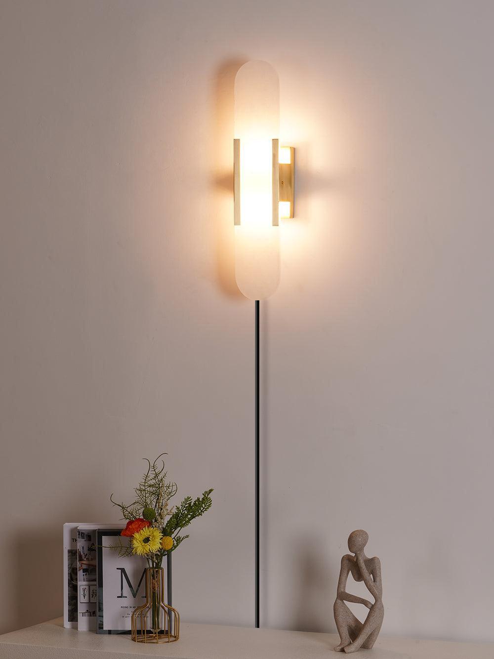 Corvina Oblong Alabaster Wall Light - Blowlighting