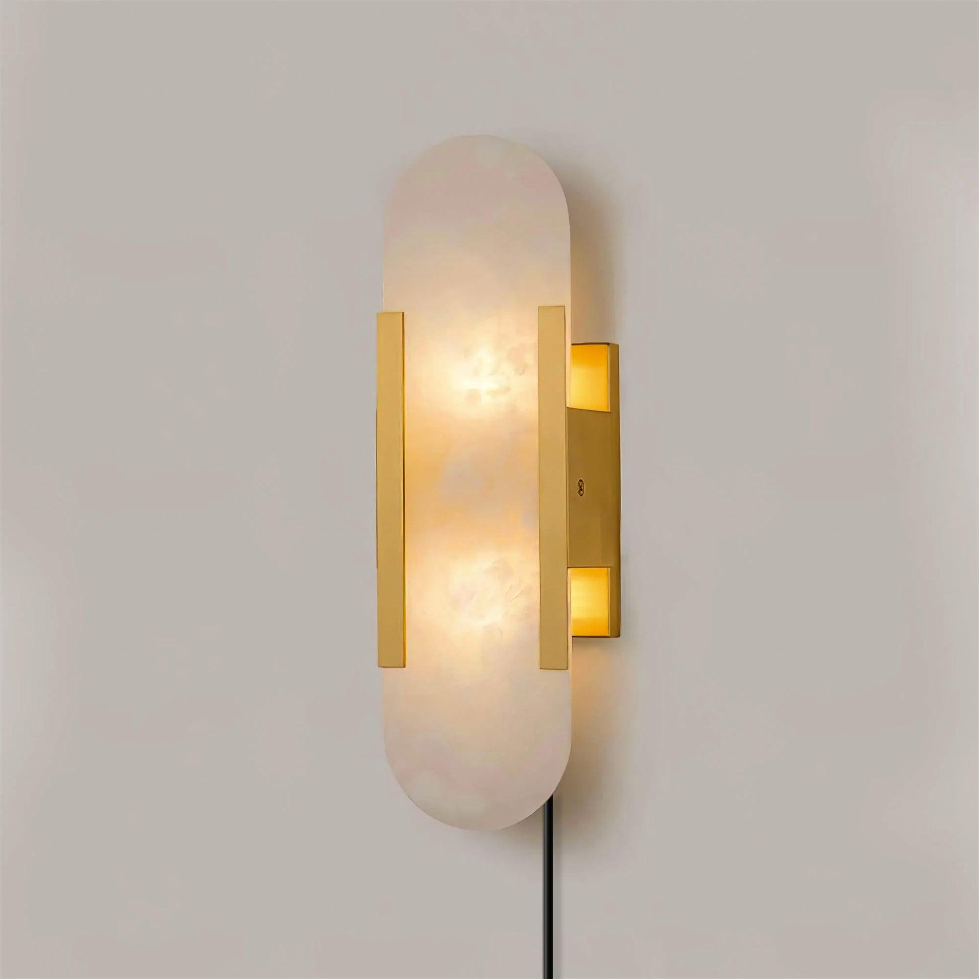 Corvina Oblong Alabaster Wall Light - Blowlighting