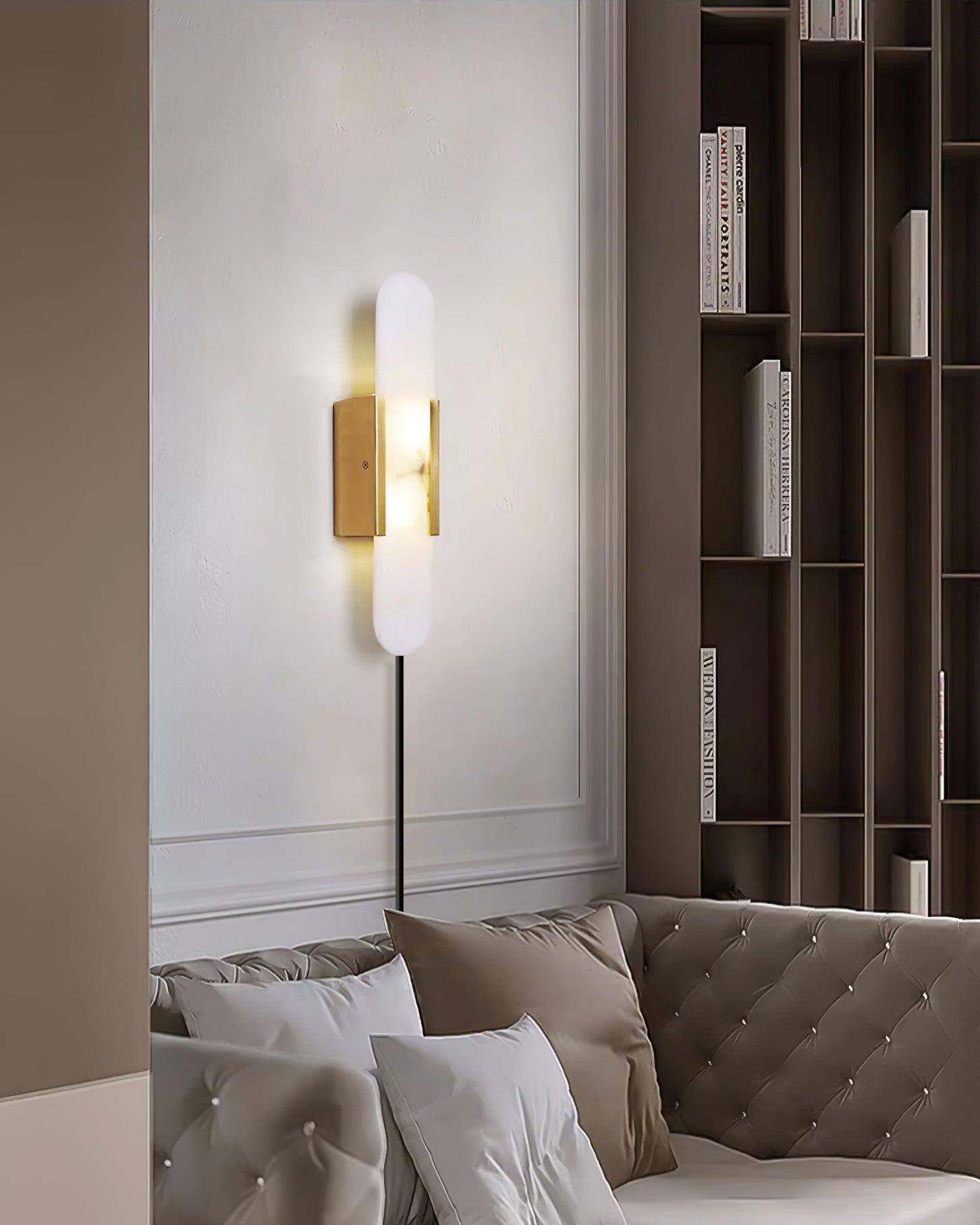 Corvina Oblong Alabaster Wall Light - Blowlighting